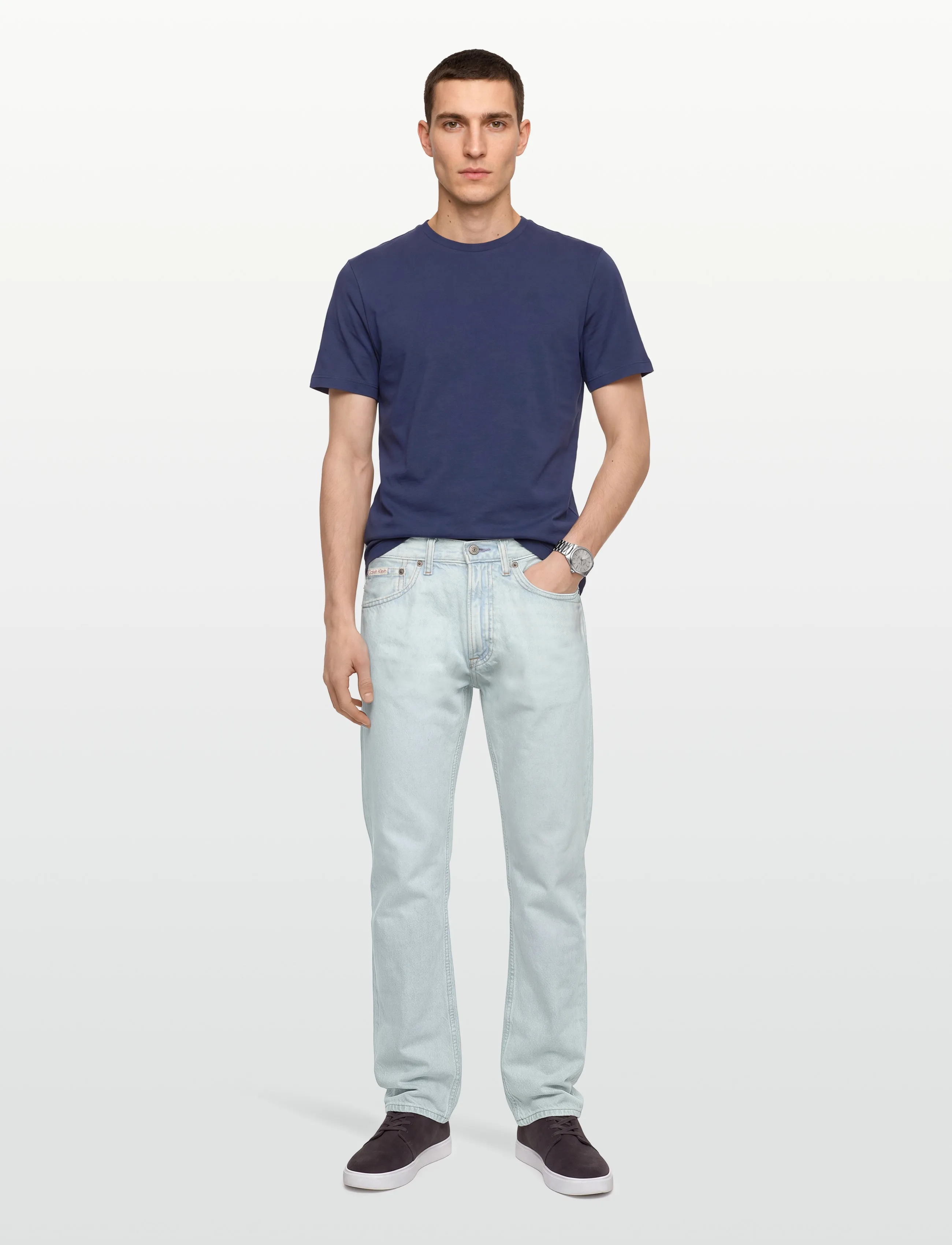 Calvin Klein Jeans STNDRD STRGHT LT WT STATIC LIGHT - Calvin Klein Jeans - STATIC LIGHT / blue