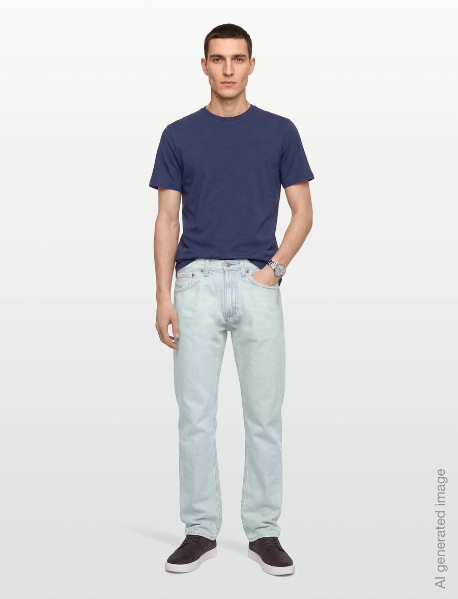 Calvin Klein Jeans - STNDRD STRGHT LT WT STATIC LIGHT - regular jeans - static light - 0