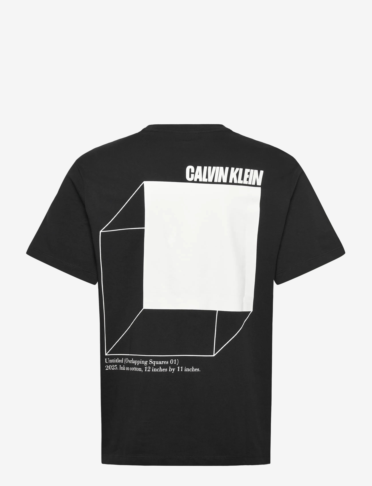 Calvin Klein Jeans - SS 20s CALVIN LINE 3DBOX GRAPHIC - kortärmade t-shirts - black - 2