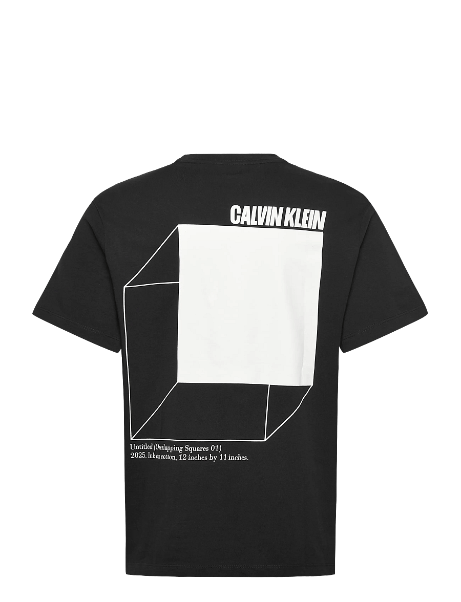 Calvin Klein Jeans - SS 20s CALVIN LINE 3DBOX GRAPHIC - kurzärmelige t-shirts - black - 2