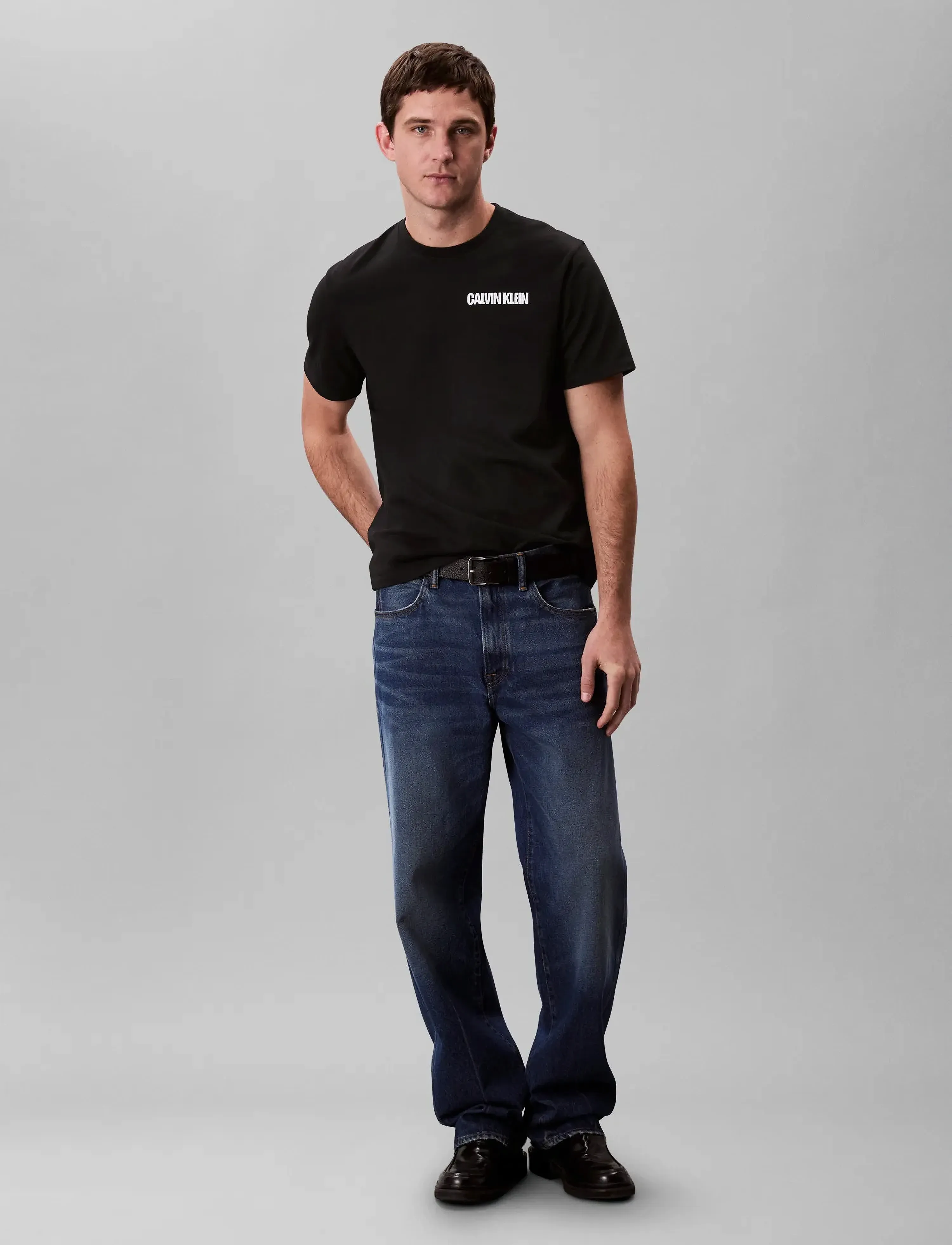 Calvin Klein Jeans SS 20s CALVIN LINE 3DBOX GRAPHIC - T-särgid - BLACK / black