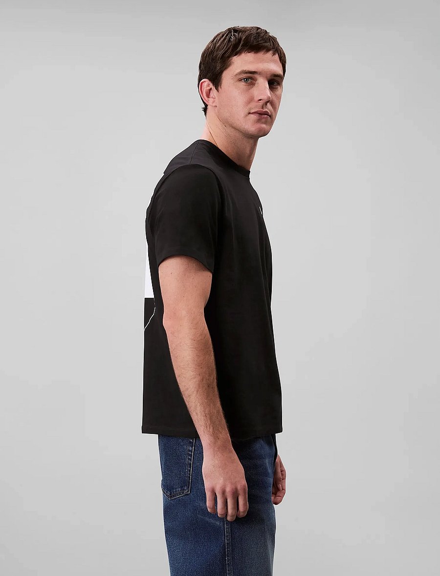 Calvin Klein Jeans - SS 20s CALVIN LINE 3DBOX GRAPHIC - kurzärmelige t-shirts - black - 3