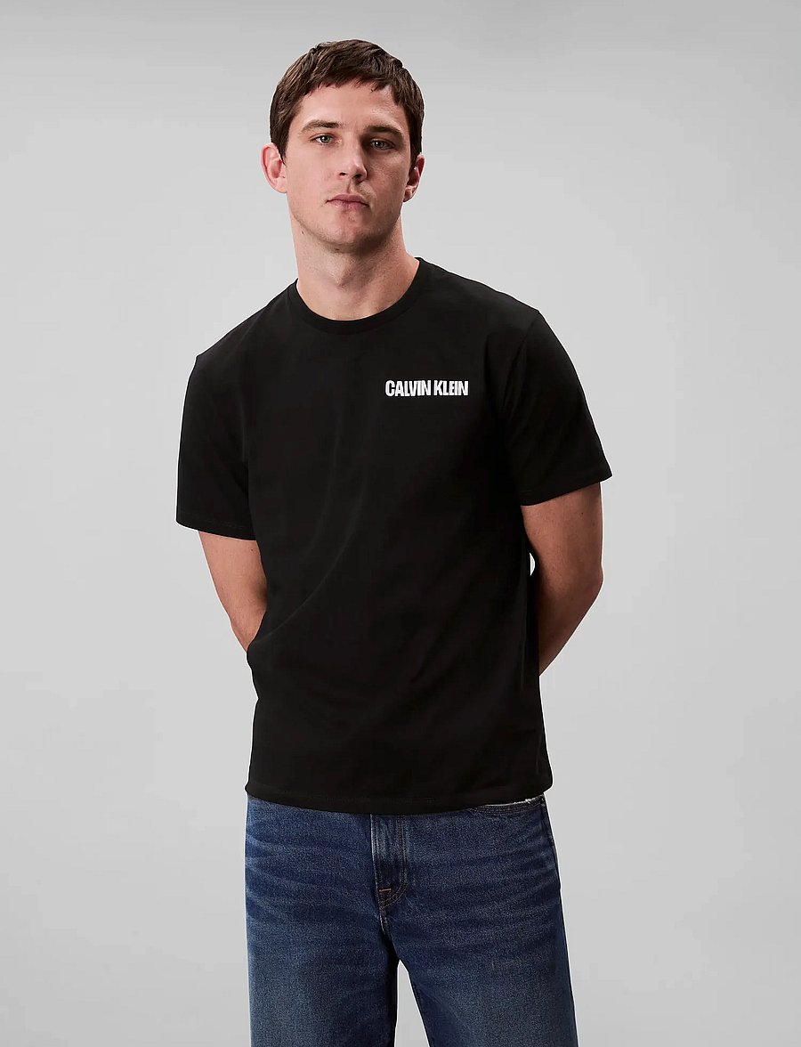 Calvin Klein Jeans - SS 20s CALVIN LINE 3DBOX GRAPHIC - kurzärmelige t-shirts - black - 4
