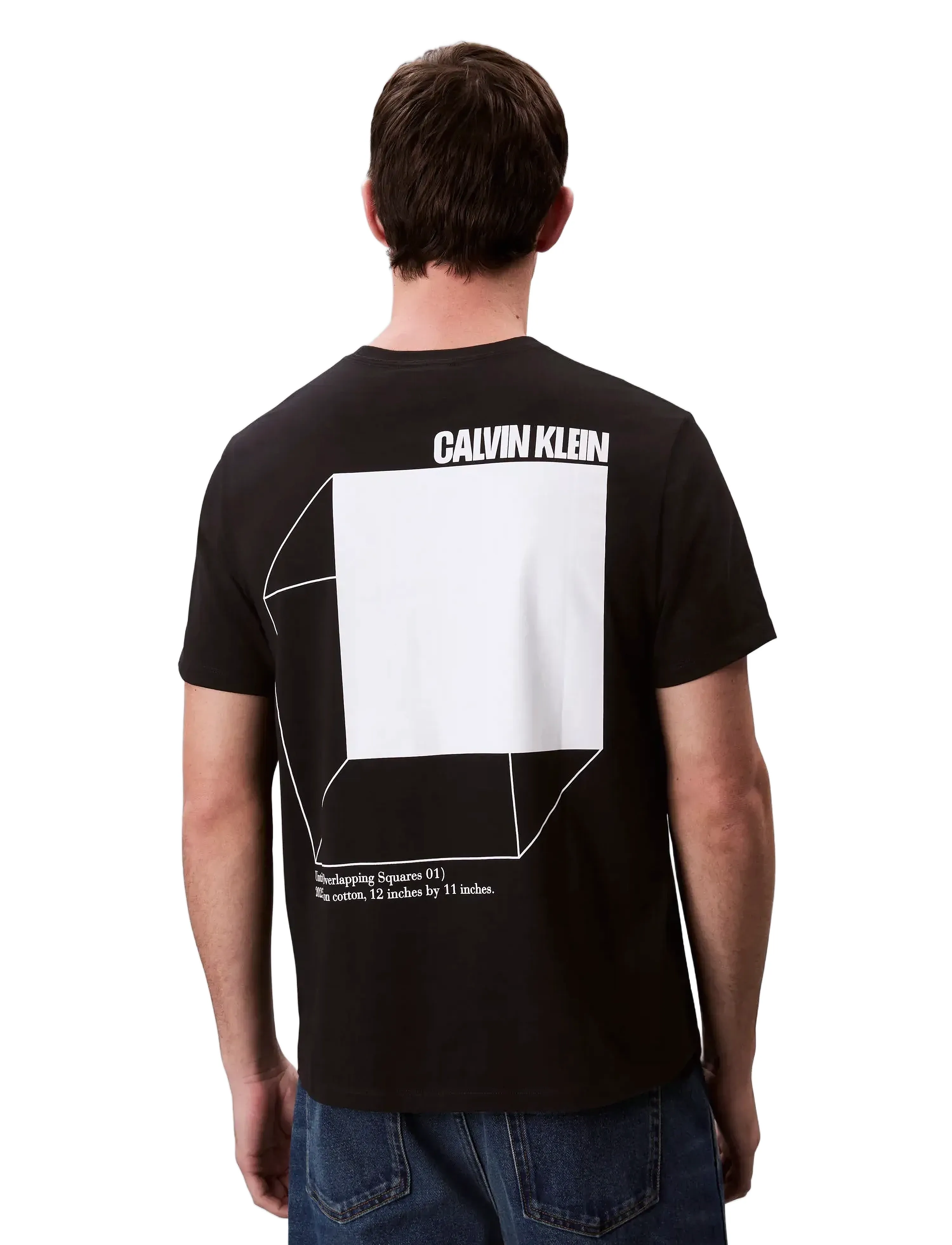 Calvin Klein Jeans Ss 20S Calvin Line 3Dbox Graphic t-shirts med tryck herr – bild 5