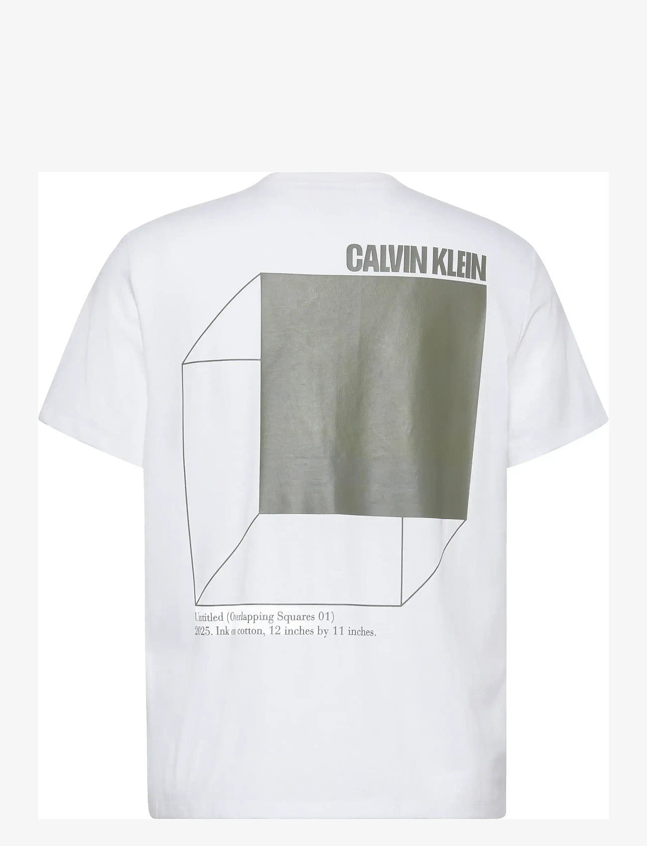 Calvin Klein Jeans - SS 20s CALVIN LINE 3DBOX GRAPHIC - kurzärmelig - brilliant white - 2