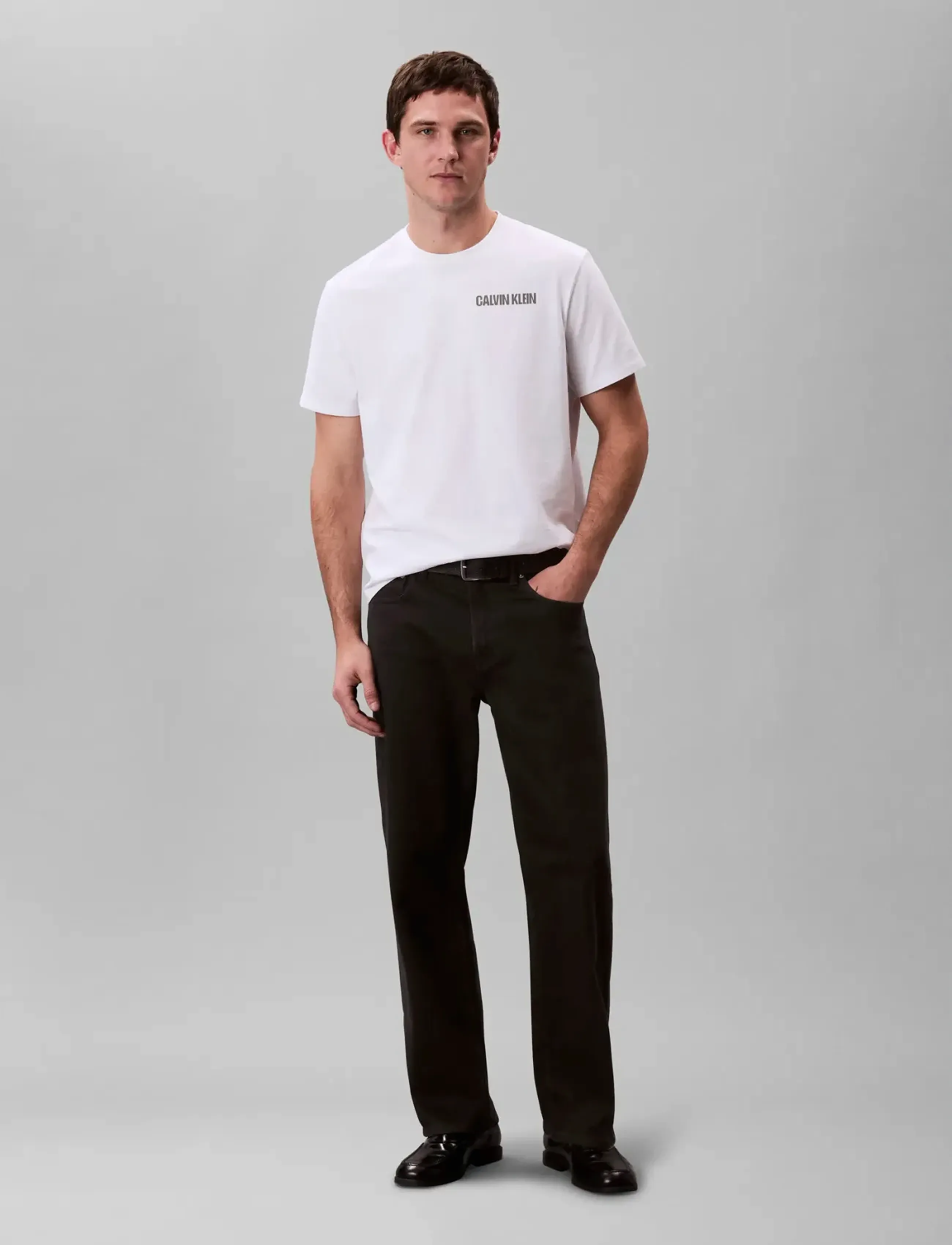 Calvin Klein Jeans - SS 20s CALVIN LINE 3DBOX GRAPHIC - lühikeste varrukatega t-särgid - brilliant white - 3