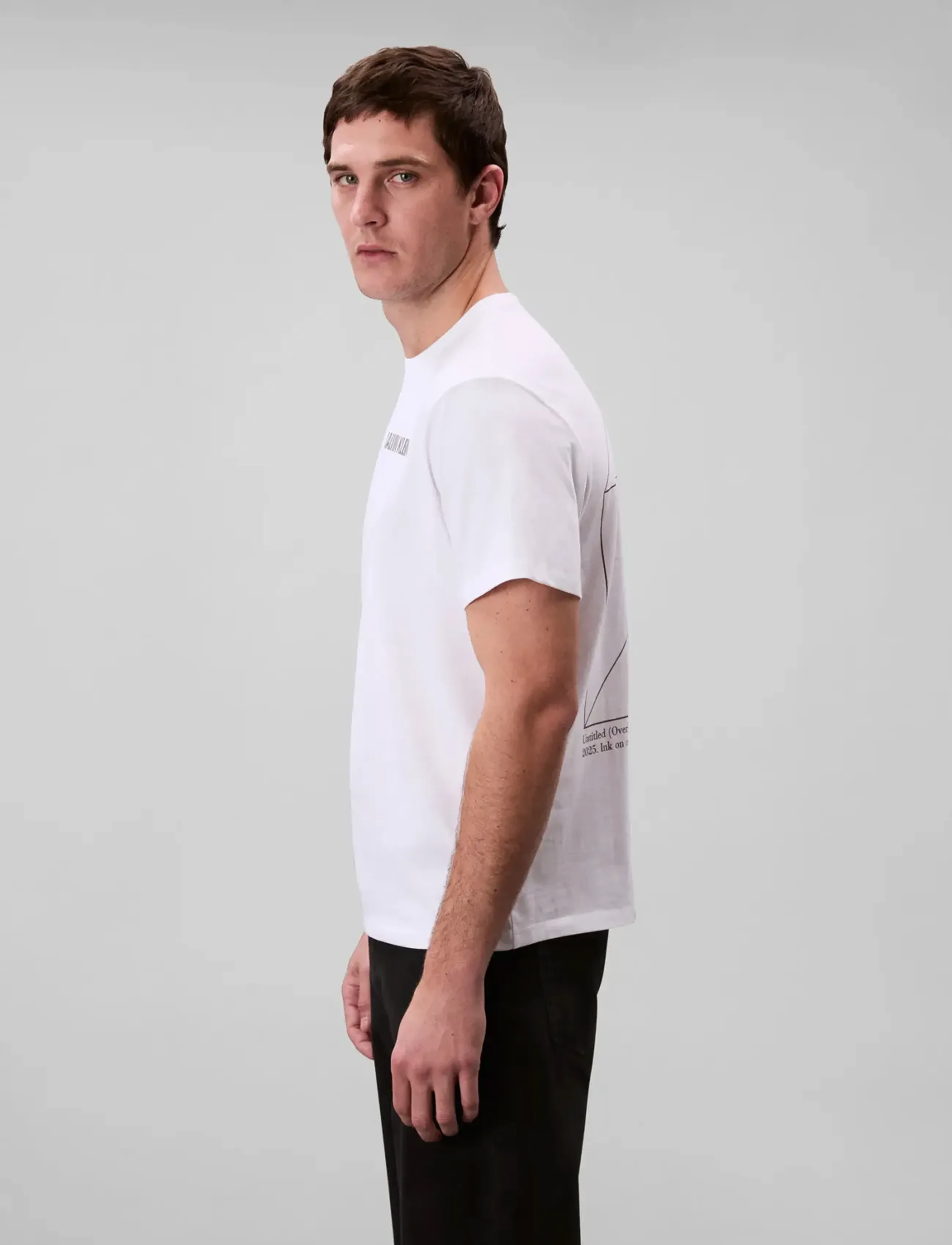 Calvin Klein Jeans - SS 20s CALVIN LINE 3DBOX GRAPHIC - lühikeste varrukatega t-särgid - brilliant white - 4