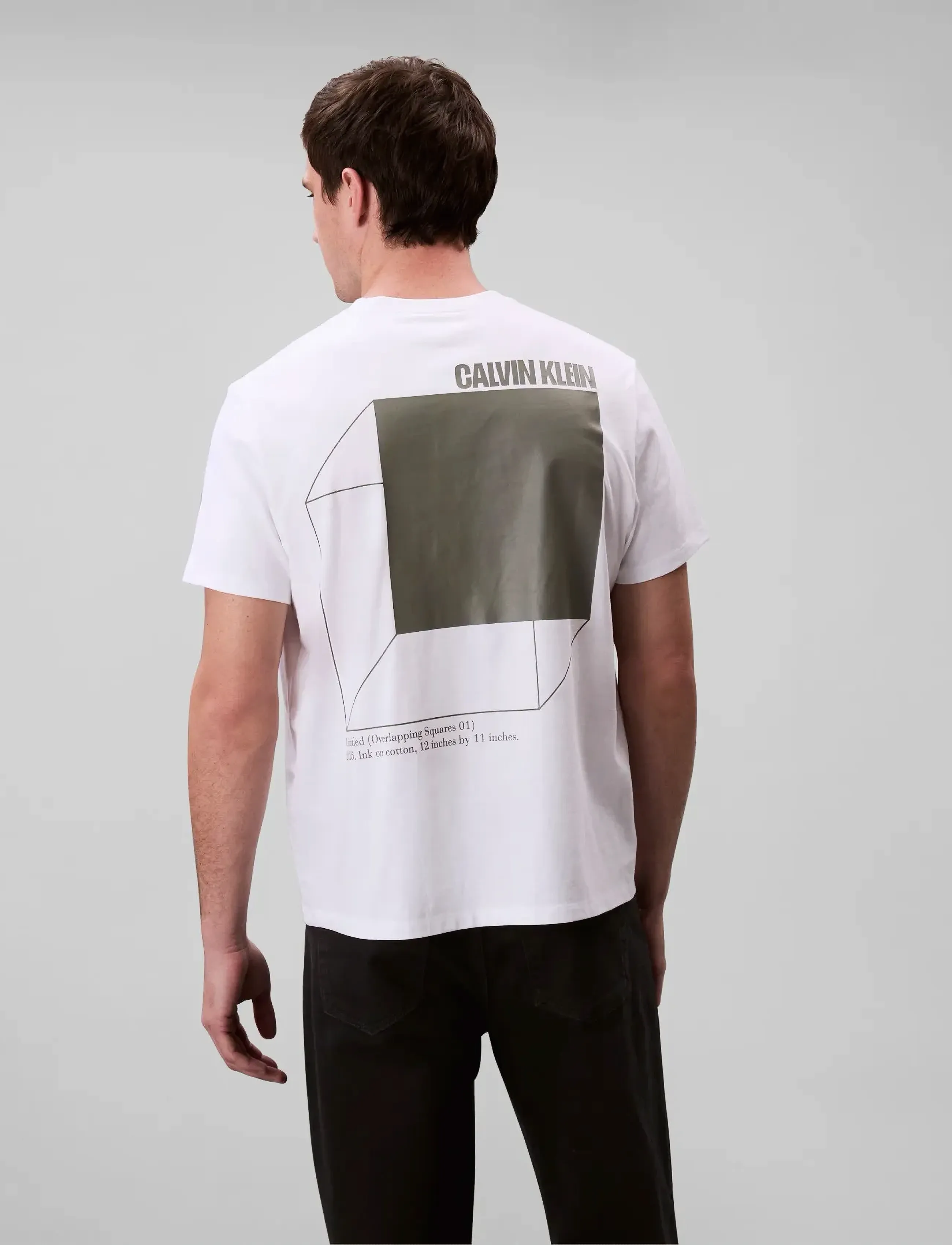 Calvin Klein Jeans - SS 20s CALVIN LINE 3DBOX GRAPHIC - lühikeste varrukatega t-särgid - brilliant white - 5
