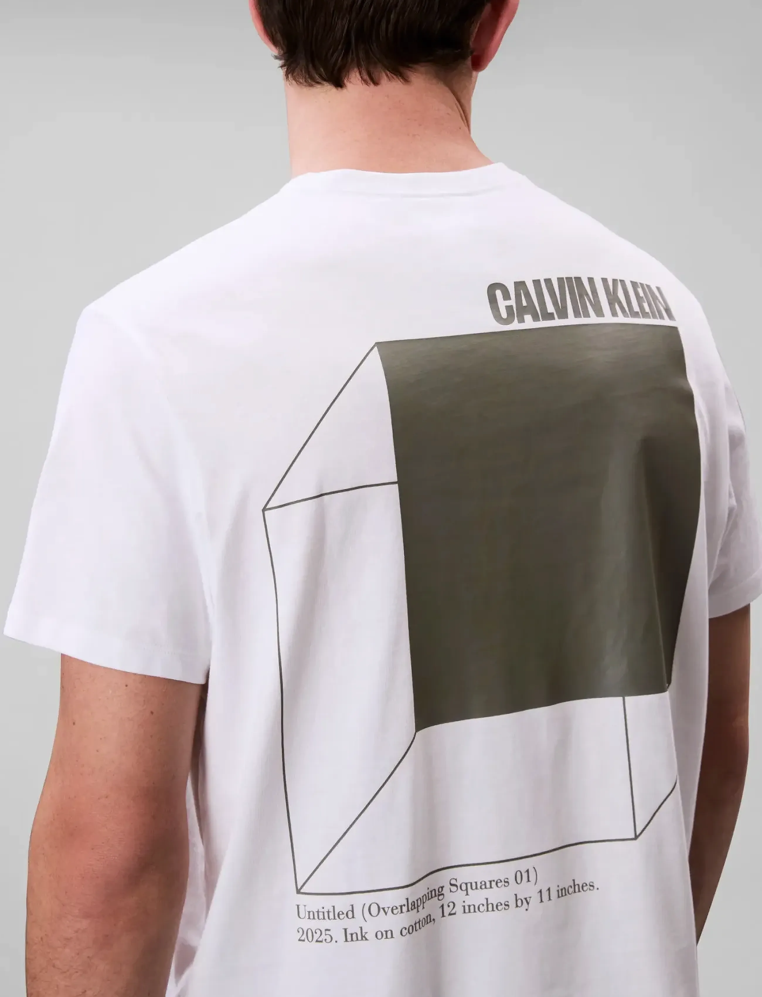 Calvin Klein Jeans Ss 20S Calvin Line 3Dbox Graphic t-shirts med tryck herr – bild 6