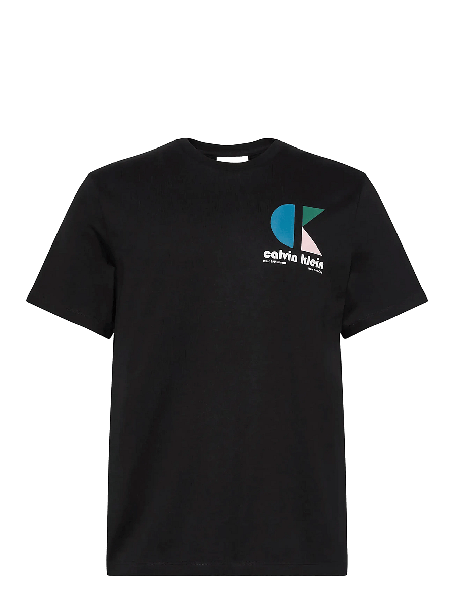 Calvin Klein Jeans - SS 20S CK BAUHAUS LOGO GRAPHIC T - kortärmade t-shirts - black - 1