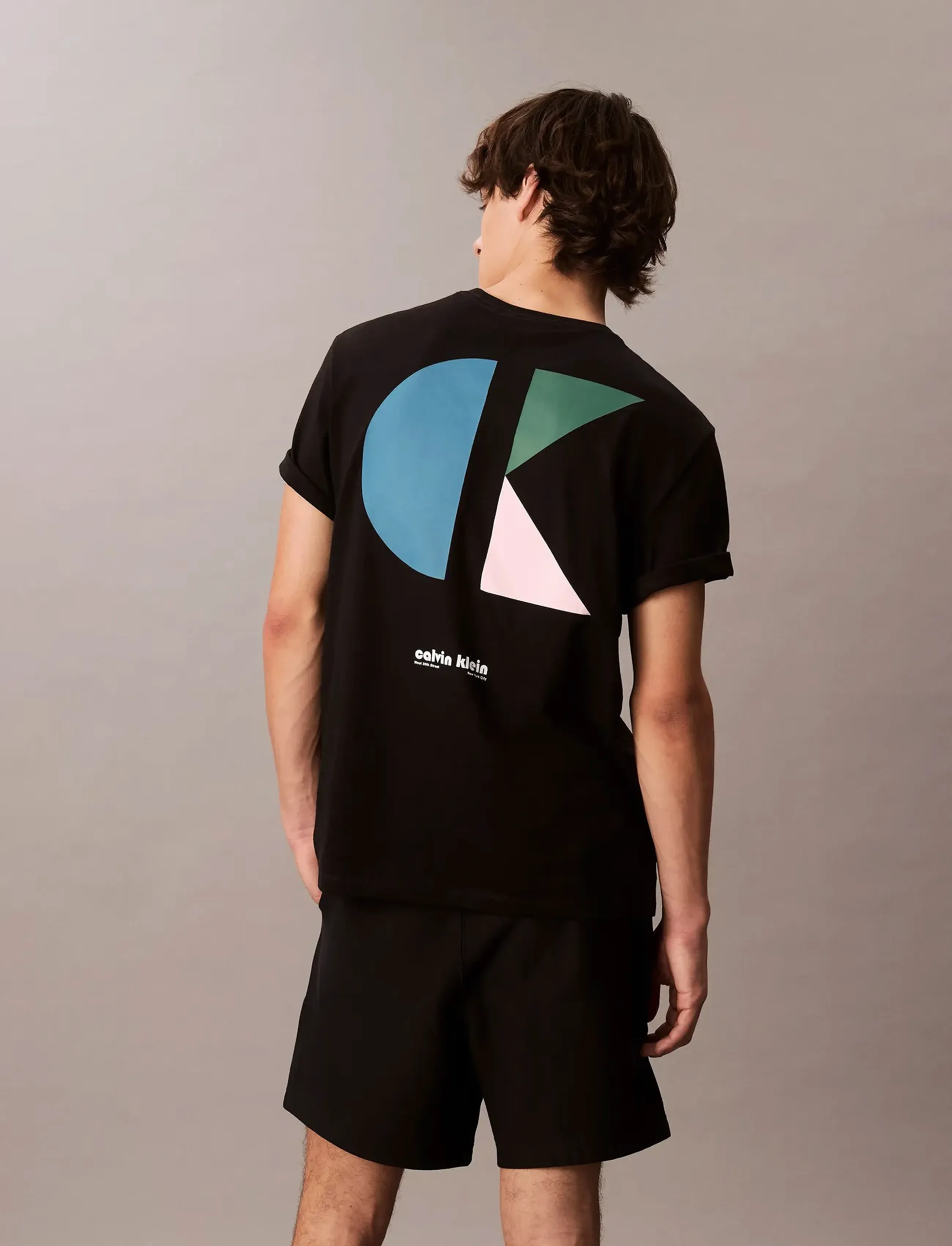 Calvin Klein Jeans - SS 20S CK BAUHAUS LOGO GRAPHIC T - marškinėliai trumpomis rankovėmis - black - 3