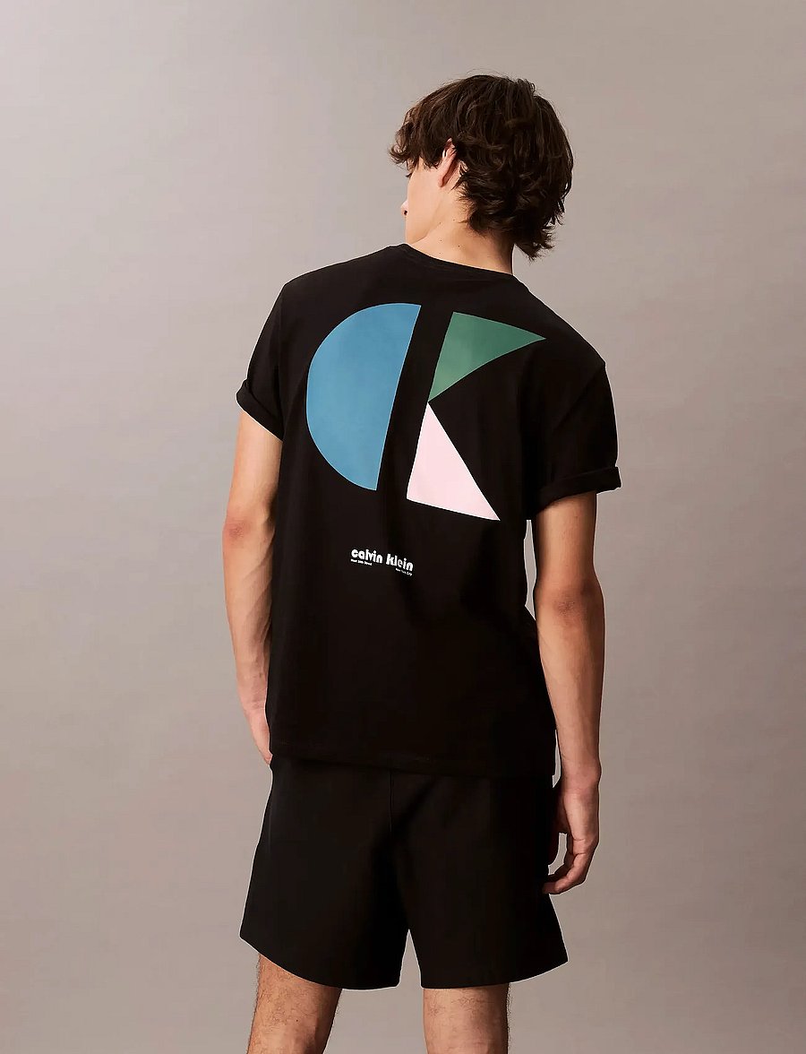 Calvin Klein Jeans - SS 20S CK BAUHAUS LOGO GRAPHIC T - kortärmade t-shirts - black - 3