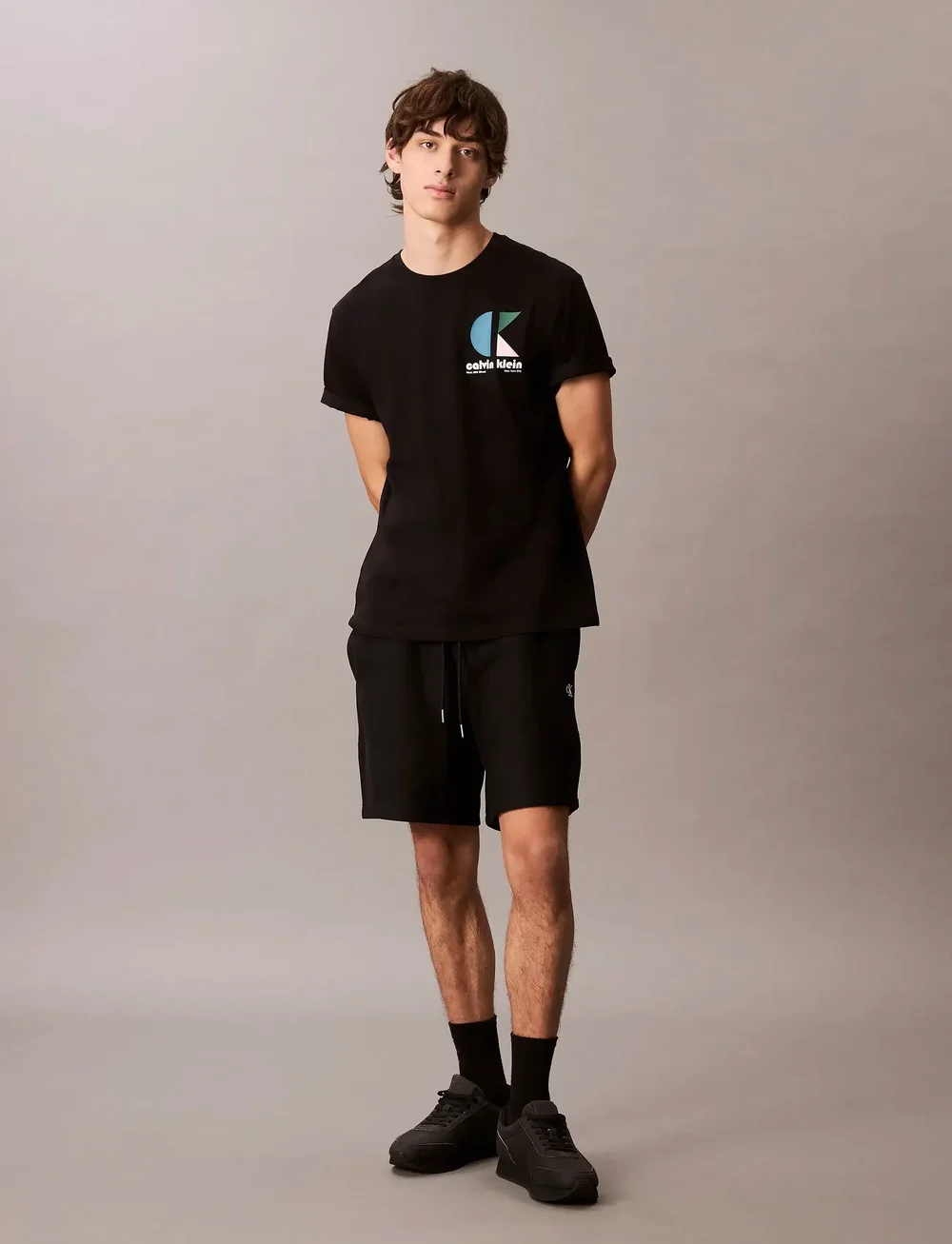 Calvin Klein Jeans - SS 20S CK BAUHAUS LOGO GRAPHIC T - kortærmede t-shirts - black - 4