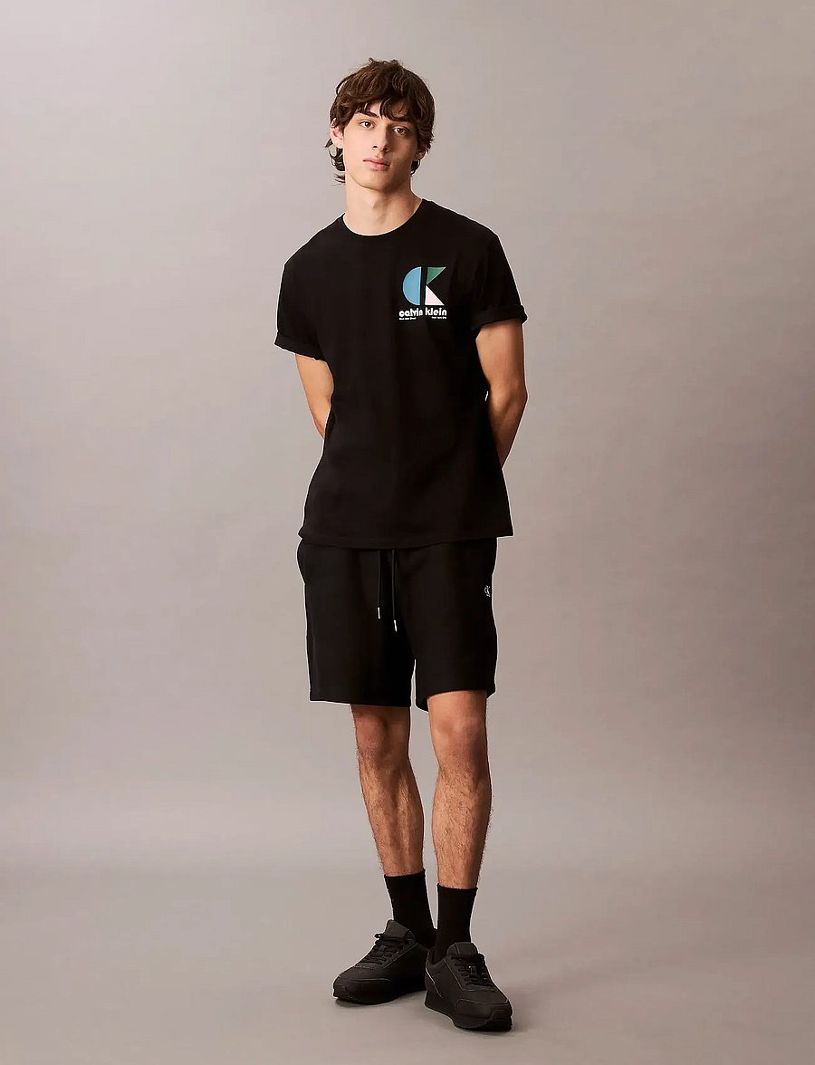 Calvin Klein Jeans - SS 20S CK BAUHAUS LOGO GRAPHIC T - kortärmade t-shirts - black - 4