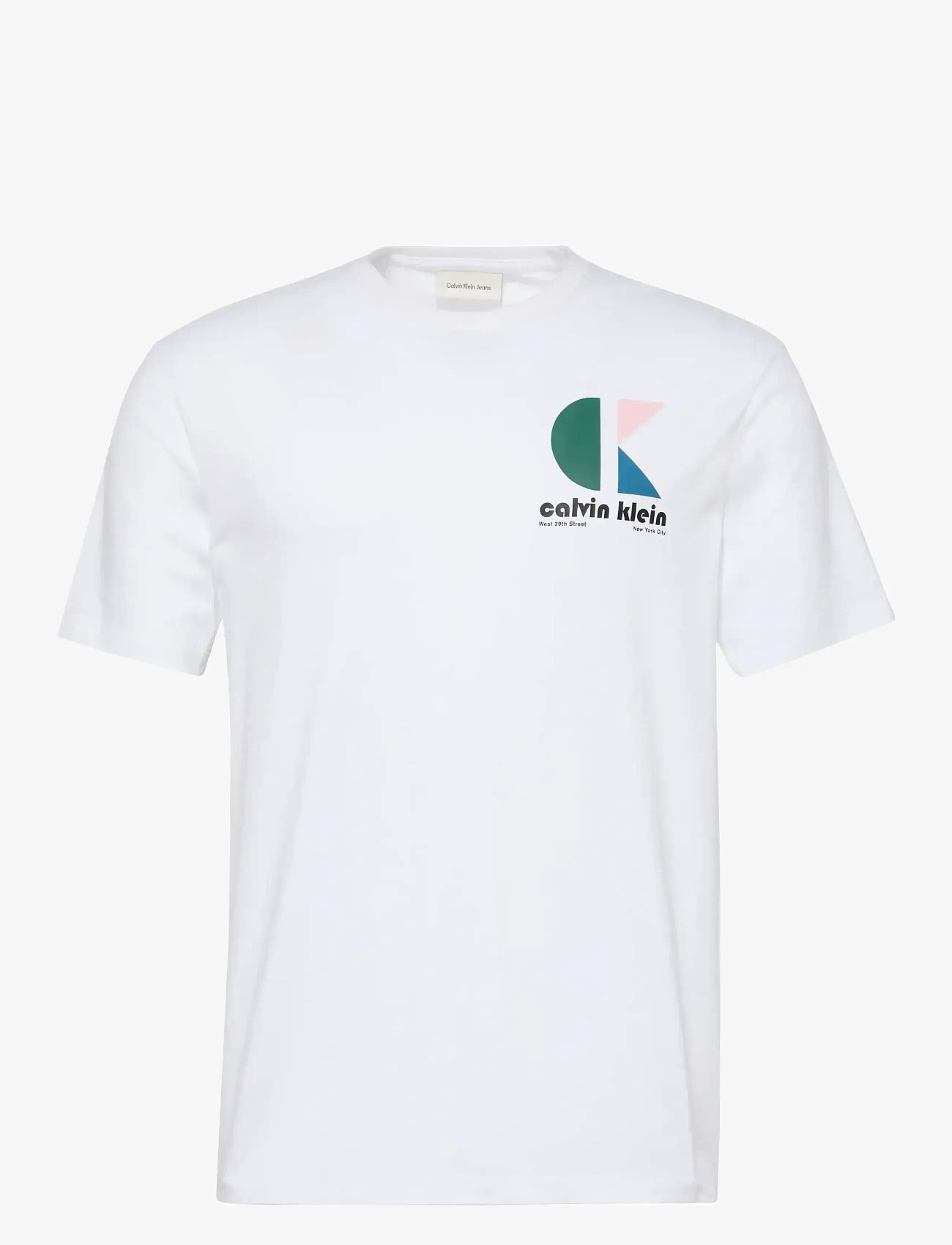 Calvin Klein Jeans - SS 20S CK BAUHAUS LOGO GRAPHIC T - kurzärmelig - brilliant white - 1