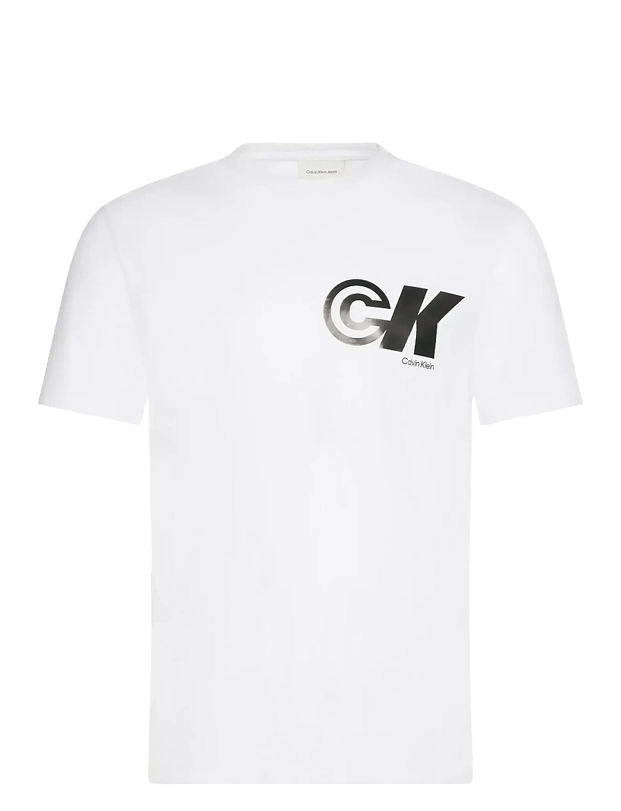 Calvin Klein Jeans - SS 20S CK SPORT LOGO GRAPHIC TEE - short-sleeved t-shirts - brilliant white - 1