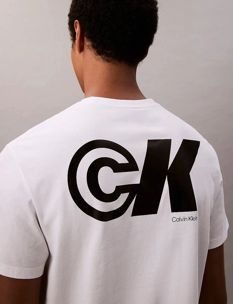 Calvin Klein Jeans - SS 20S CK SPORT LOGO GRAPHIC TEE - short-sleeved t-shirts - brilliant white - 3