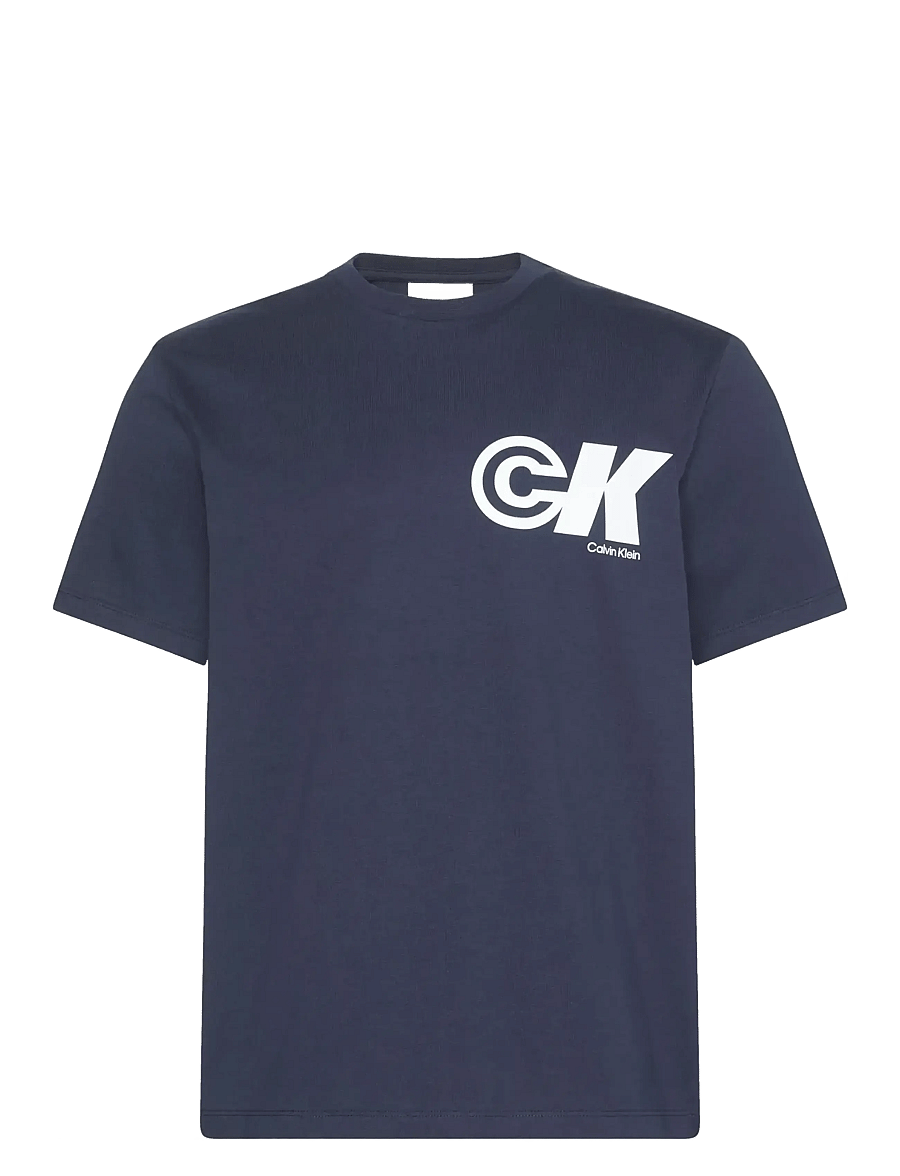 Calvin Klein Jeans - SS 20S CK SPORT LOGO GRAPHIC TEE - kortärmade t-shirts - dark sapphire - 1