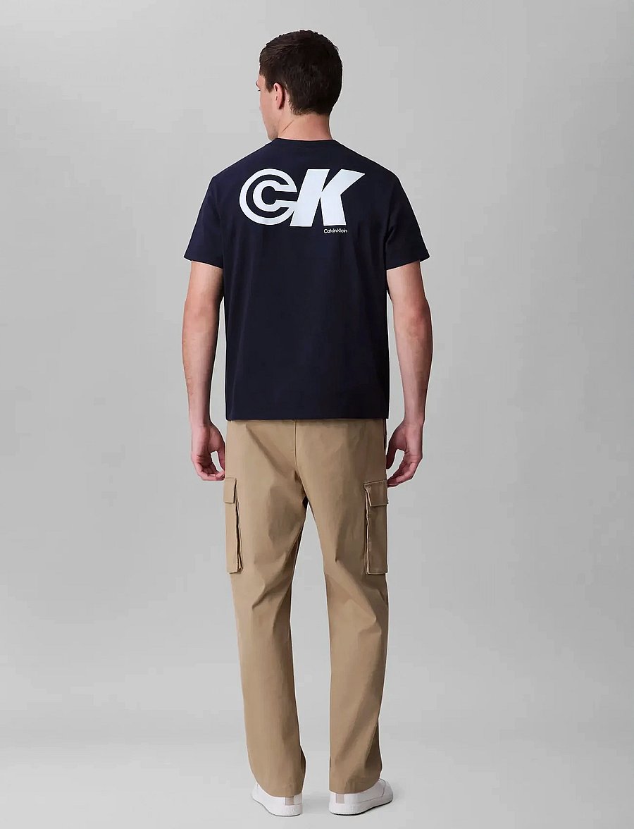 Calvin Klein Jeans - SS 20S CK SPORT LOGO GRAPHIC TEE - kortärmade t-shirts - dark sapphire - 3