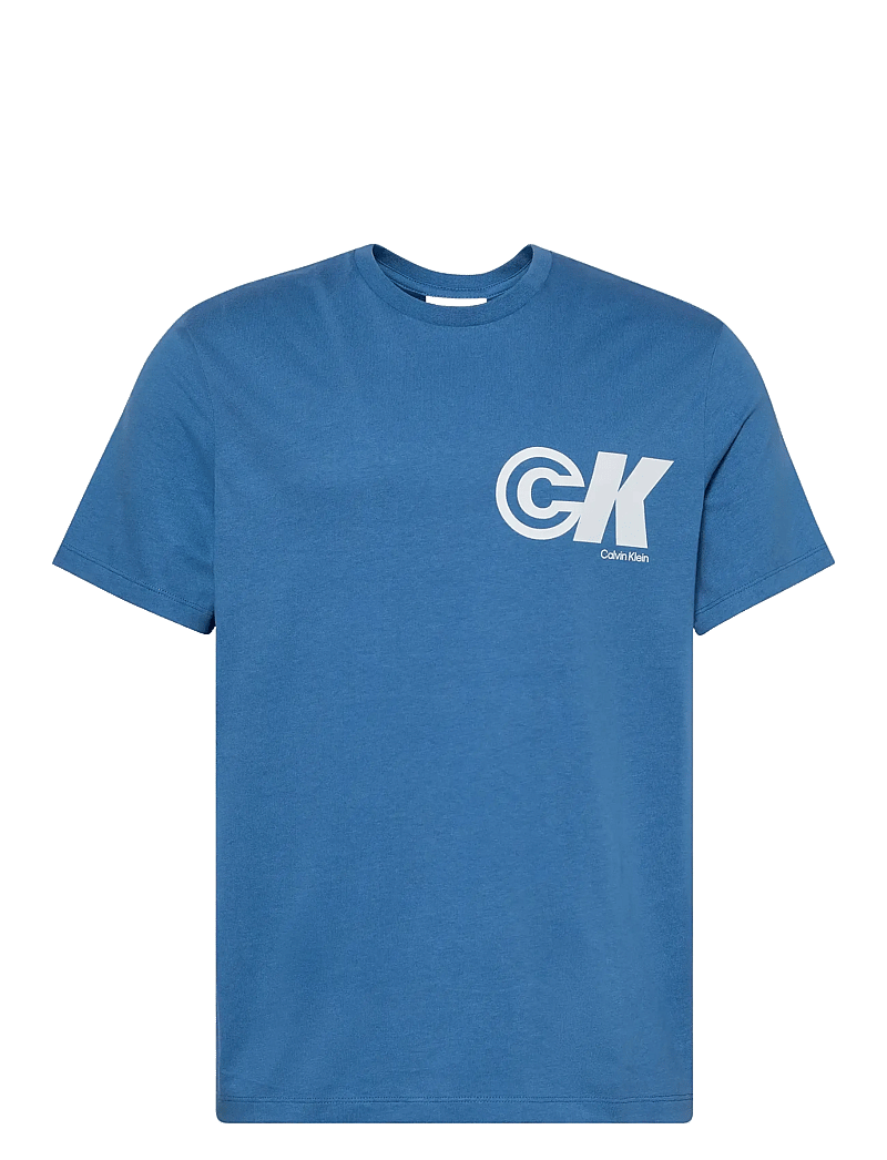 Calvin Klein Jeans - SS 20S CK SPORT LOGO GRAPHIC TEE - kortærmede t-shirts - royal lagoon - 1