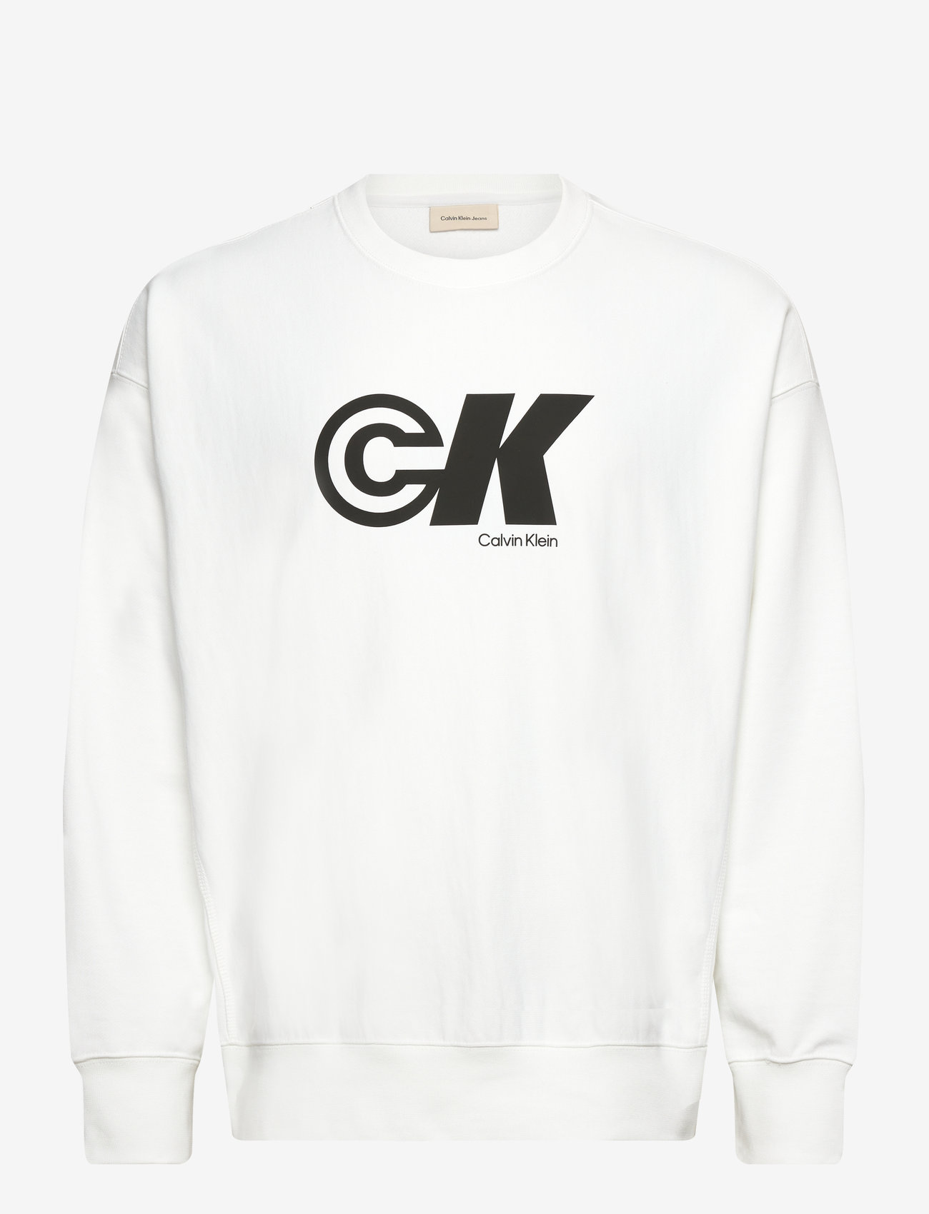 Calvin Klein Jeans - PREMIUM TERRY CK SPORT GRAPHIC C - sweatshirts - bright white - 0