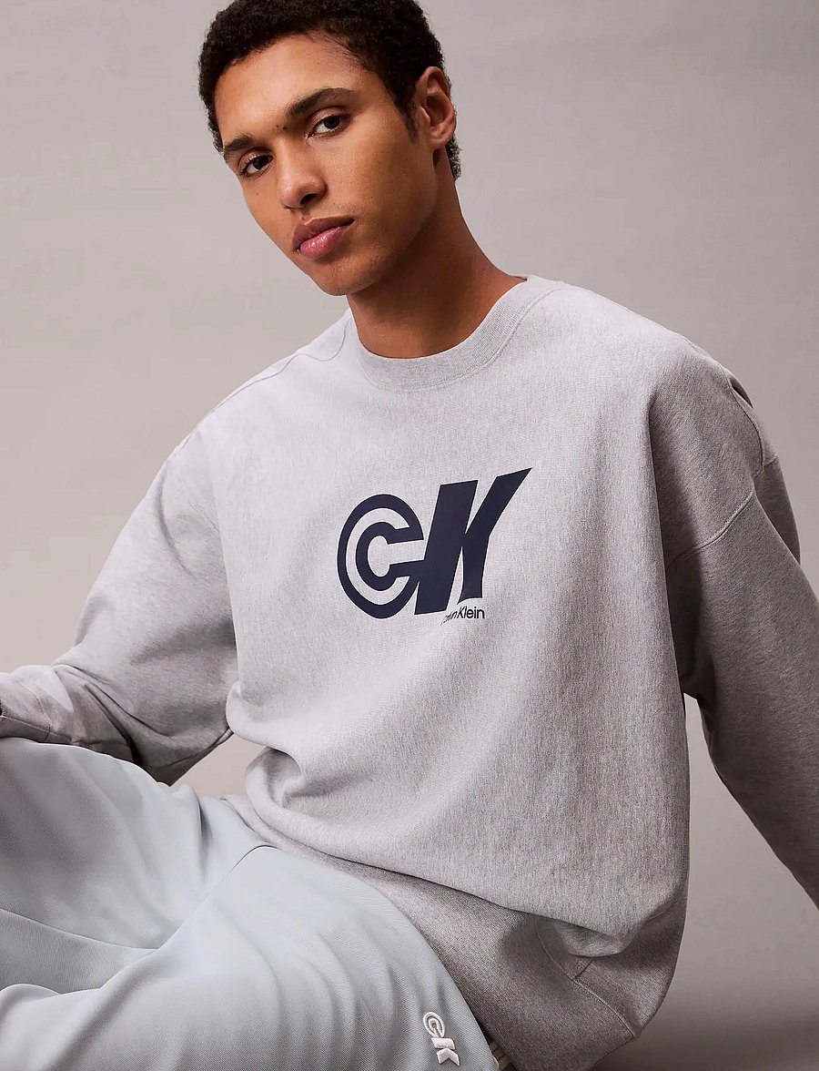 Calvin Klein Jeans - PREMIUM TERRY CK SPORT GRAPHIC C - sweatshirts - heroic grey htr - 3