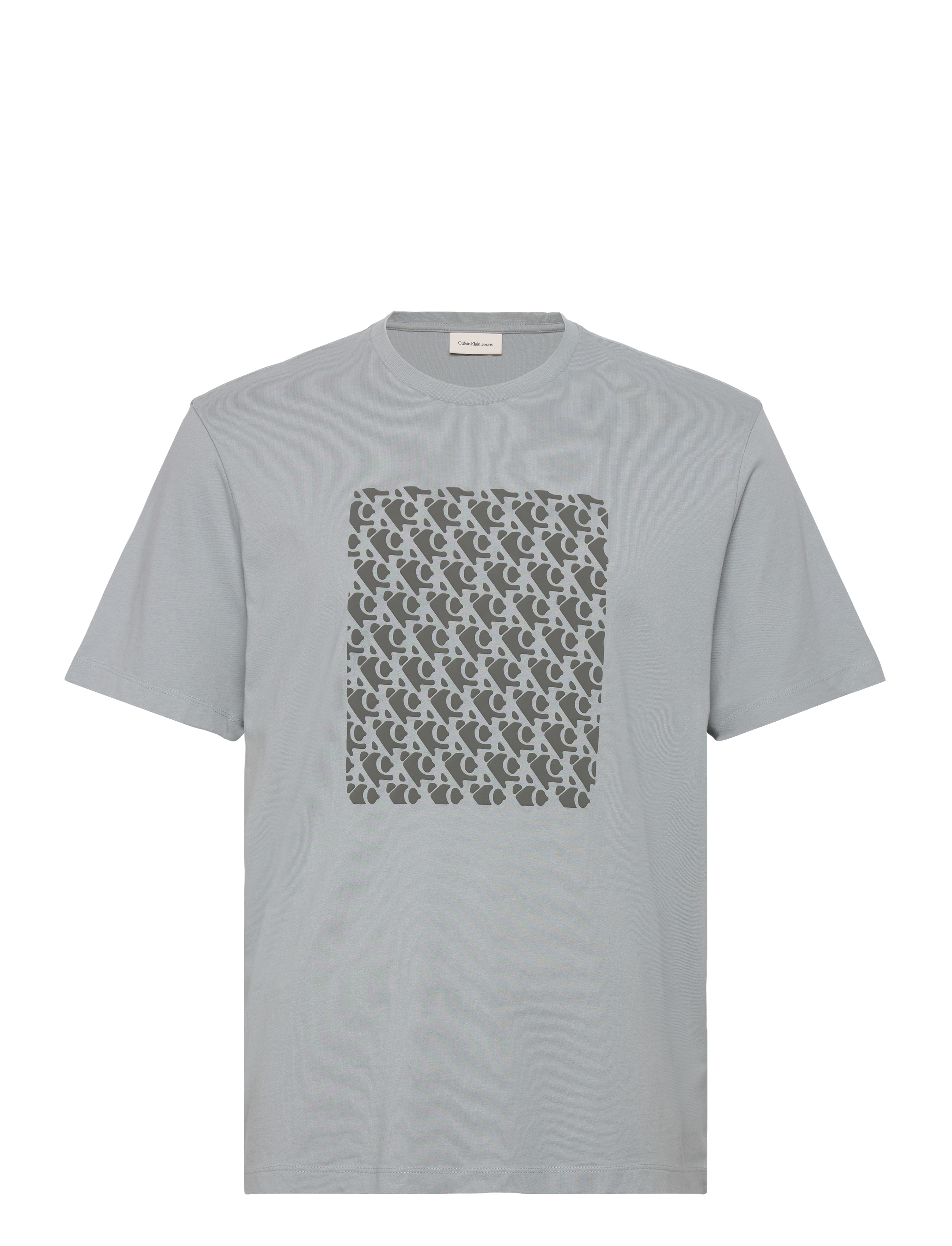 CALVIN KLEIN JEANS Ss 20S Ck Macro Aop Puff Graphic Grau - XS - Herren