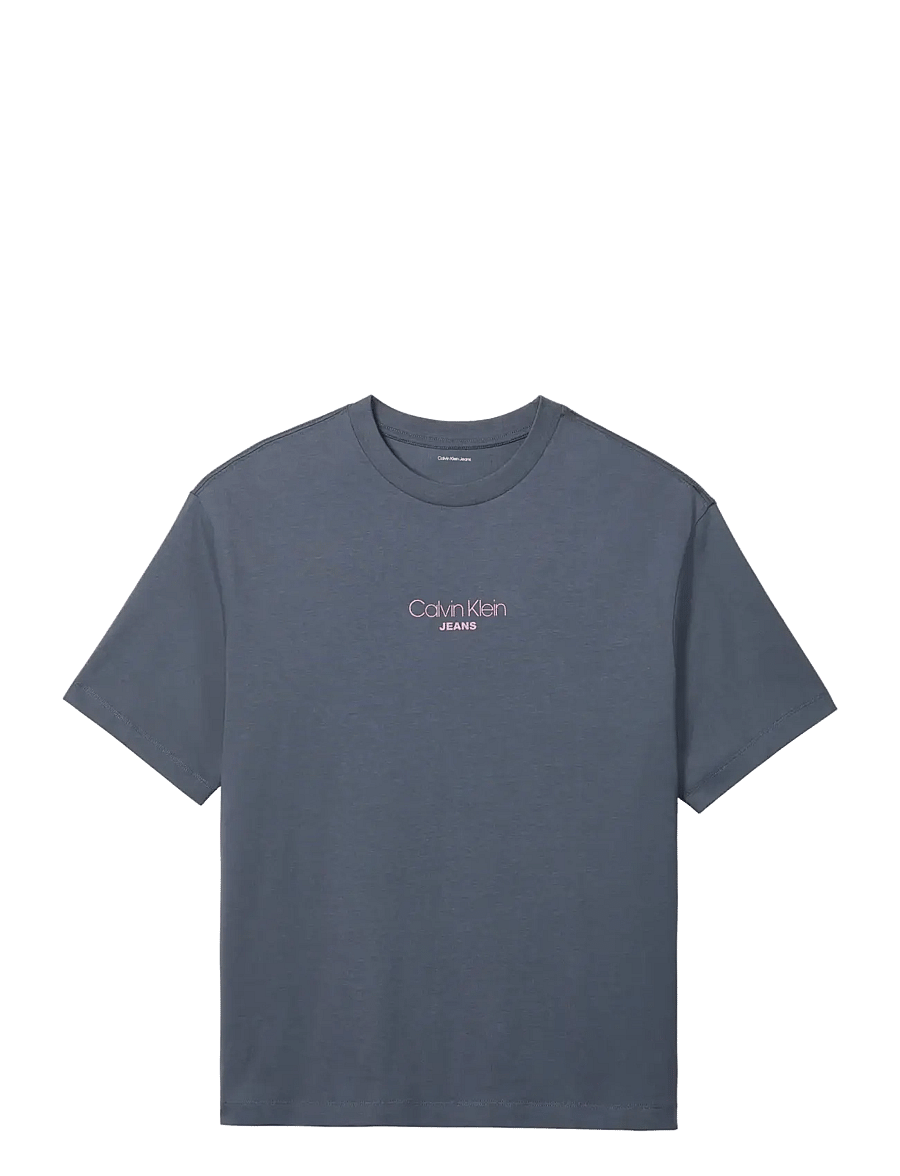 Calvin Klein Jeans - SS 16S RLXD FIT CKJ GRAPHIC TEE - short-sleeved t-shirts - anchor navy - 1