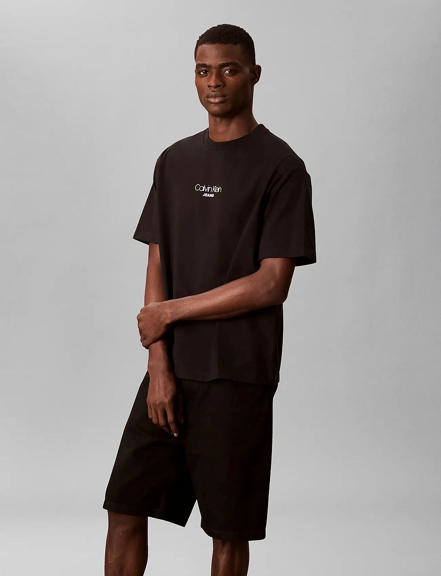 Calvin Klein Jeans - SS 16S RLXD FIT CKJ GRAPHIC TEE - kurzärmelige t-shirts - black - 2
