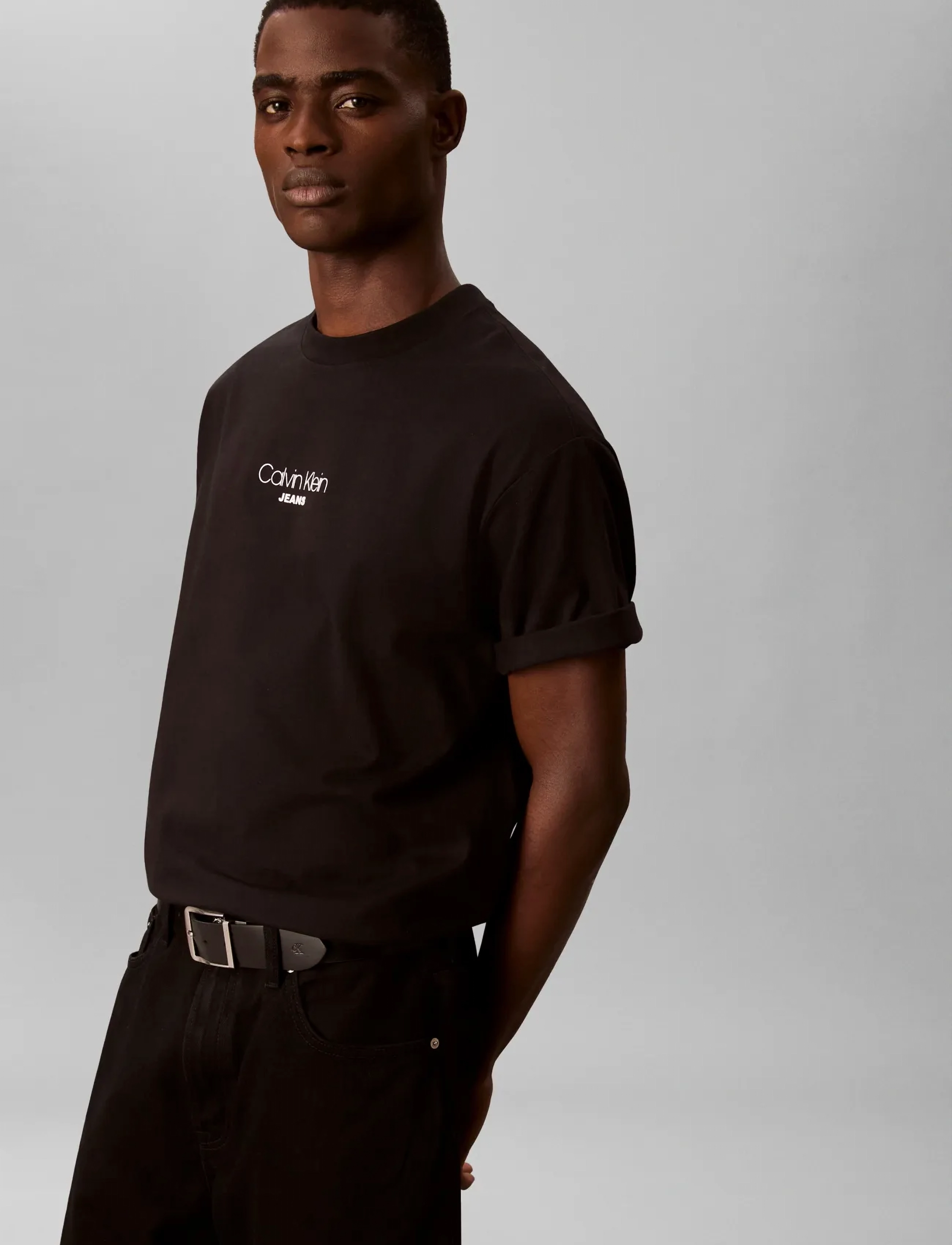 Calvin Klein Jeans - SS 16S RLXD FIT CKJ GRAPHIC TEE - kurzärmelig - black - 5