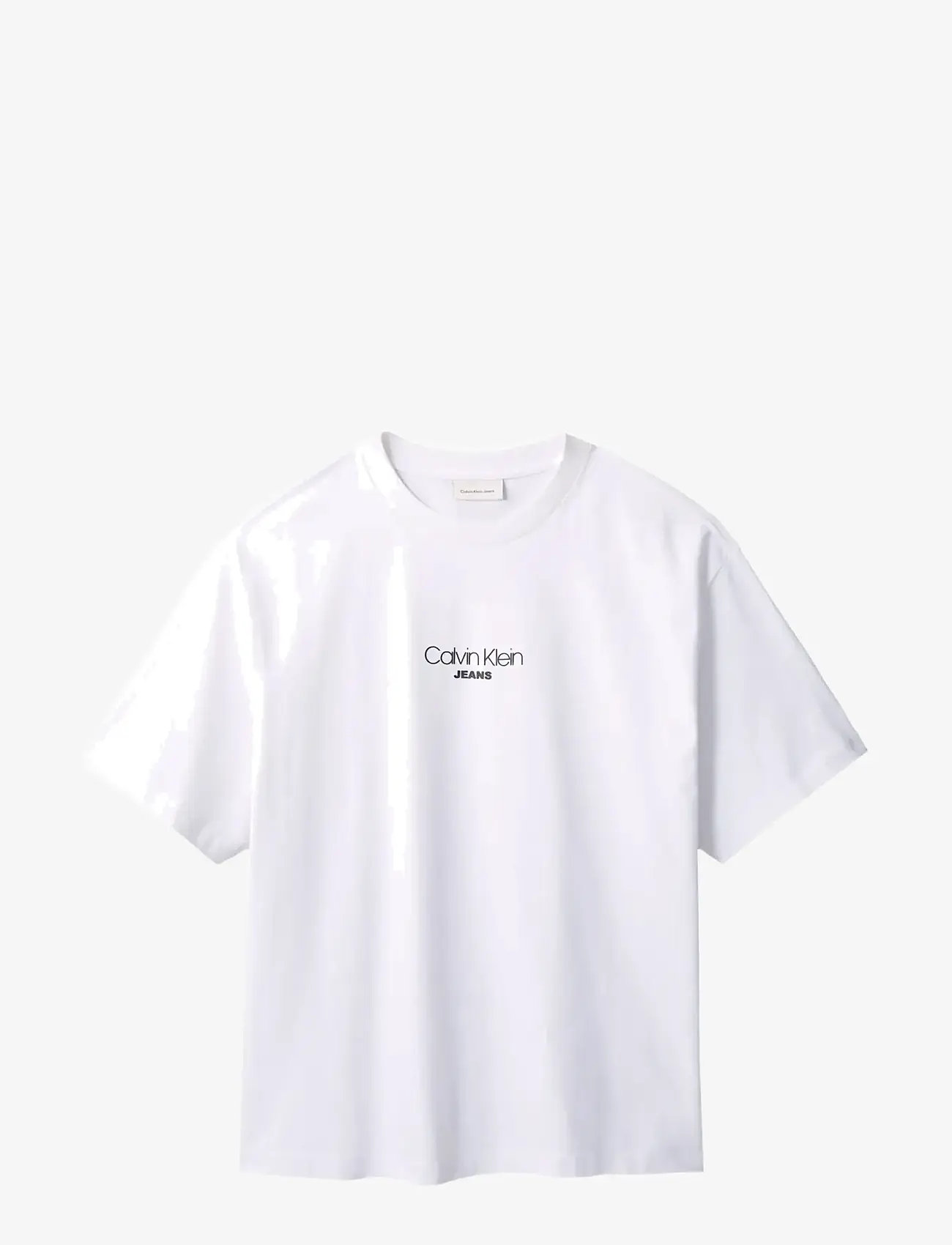 Calvin Klein Jeans - SS 16S RLXD FIT CKJ GRAPHIC TEE - lühikeste varrukatega t-särgid - brilliant white - 1