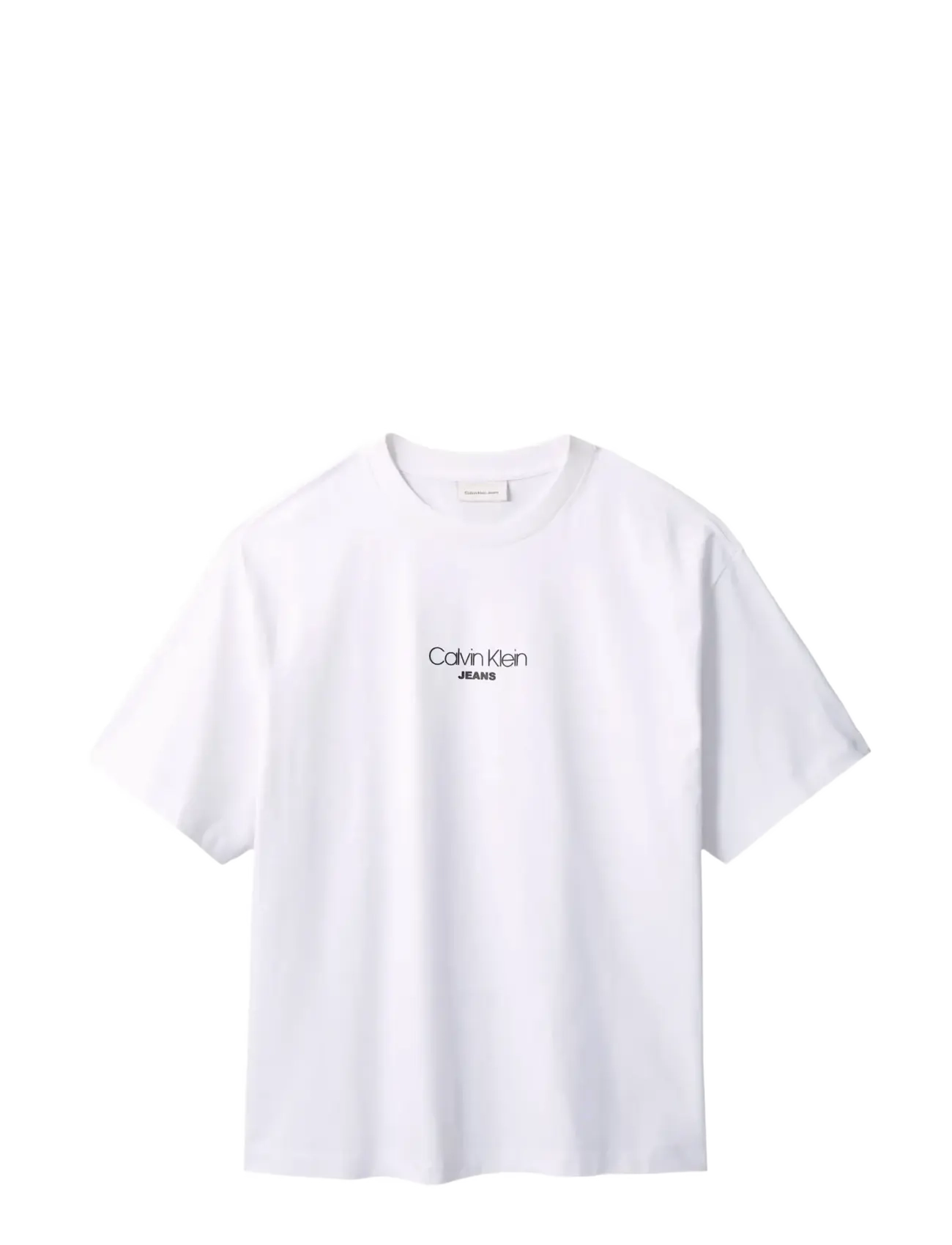 Calvin Klein Jeans SS 16S RLXD FIT CKJ GRAPHIC TEE - Calvin Klein Jeans - BRILLIANT WHITE / white