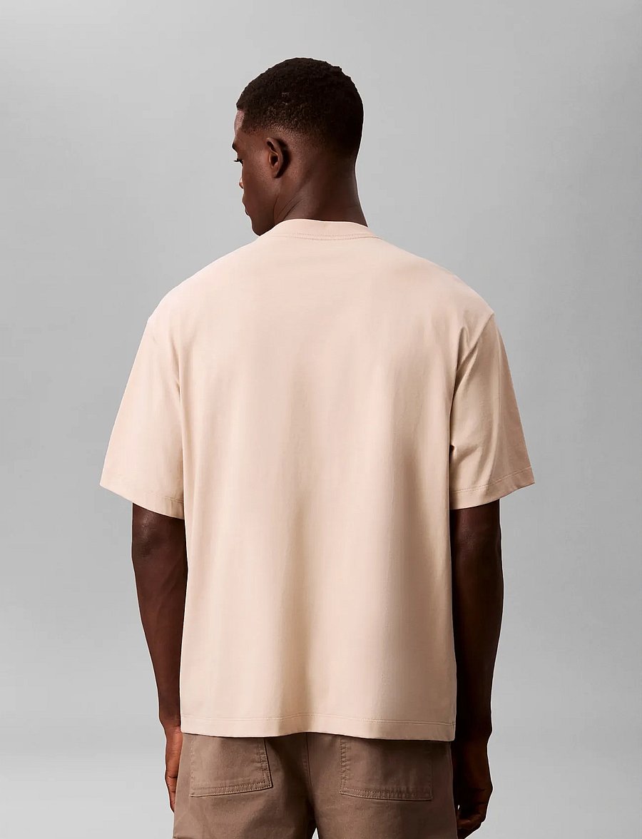 Calvin Klein Jeans - SS 16S RLXD FIT CKJ GRAPHIC TEE - kurzärmelige t-shirts - silvermoss - 4