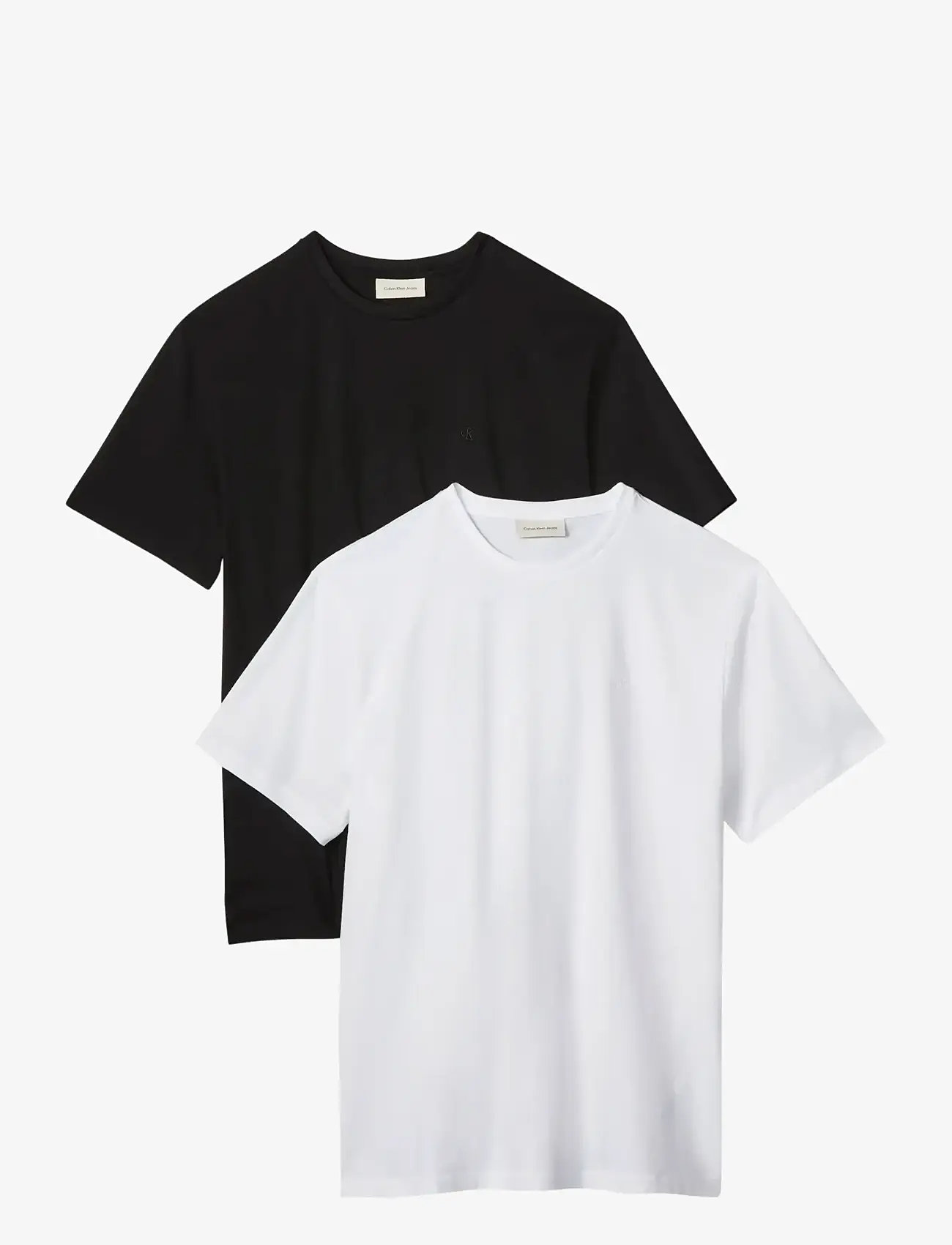 Calvin Klein Jeans - SS CLASSIC MONOGRAM TEE 2PK - kurzärmelig - black bright white - 1
