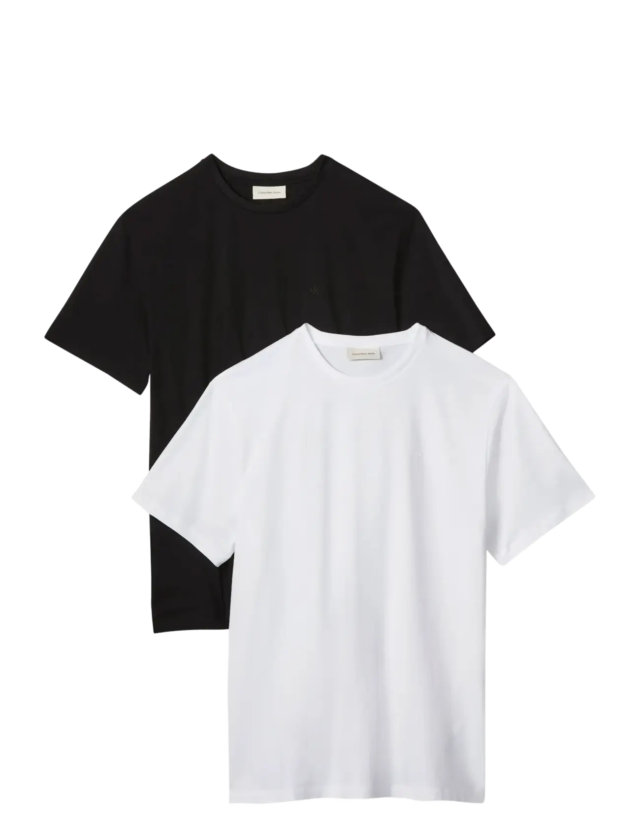 Calvin Klein Jeans SS CLASSIC MONOGRAM TEE 2PK - Calvin Klein Jeans - BLACK BRIGHT WHITE / black