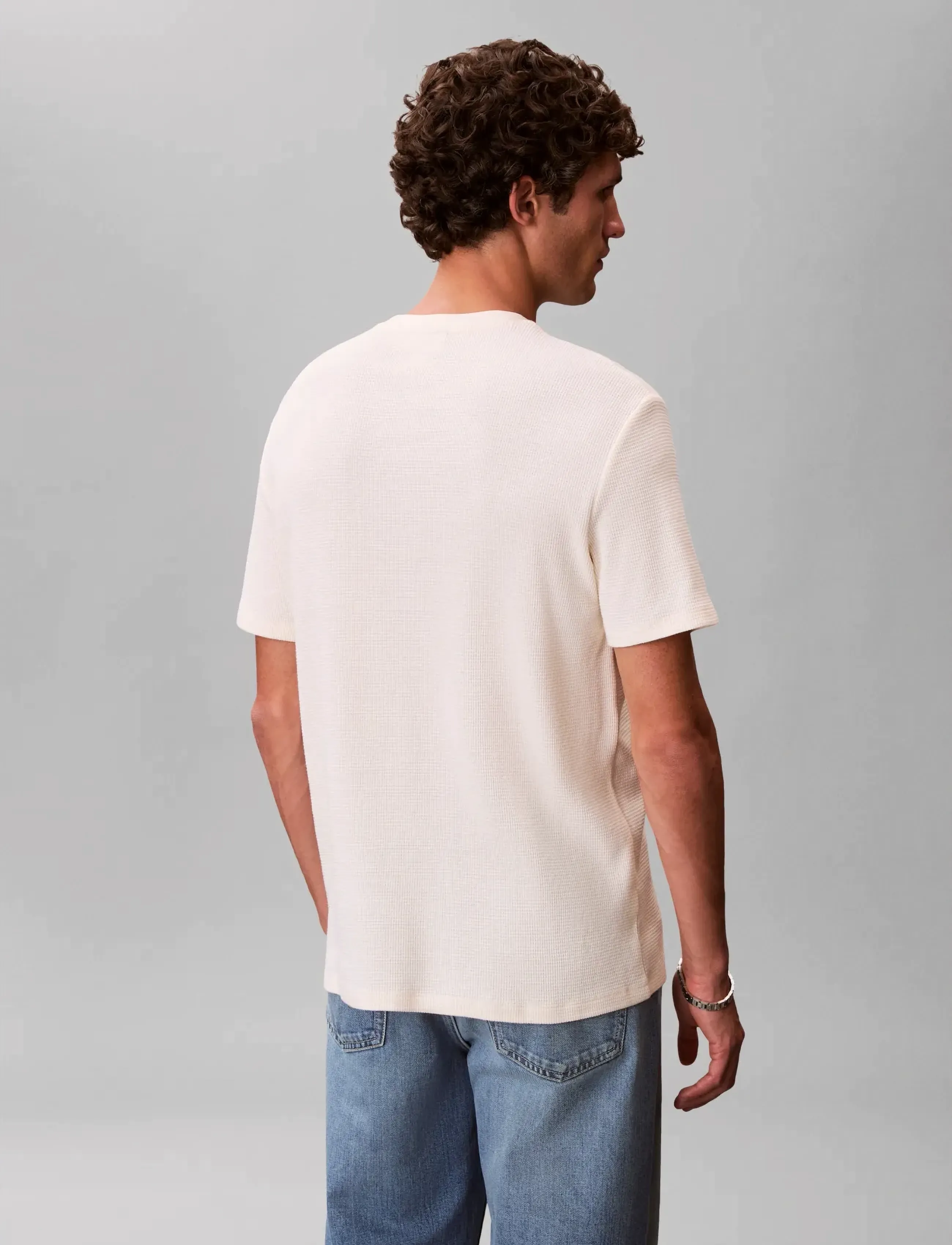 Calvin Klein Jeans - SS WAFFLE BADGE CREWNK TEE - short-sleeved t-shirts - calico - 2