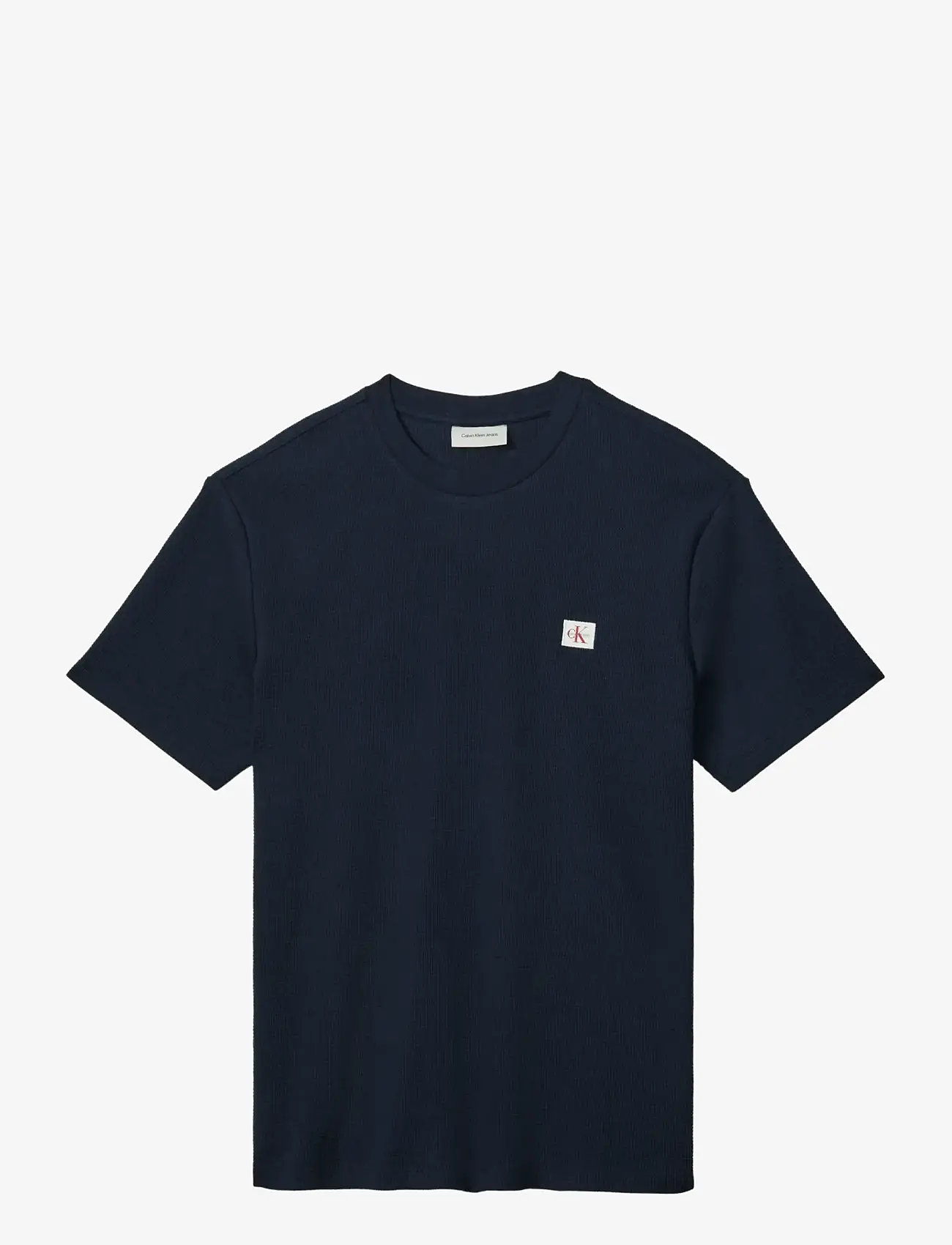 Calvin Klein Jeans - SS WAFFLE BADGE CREWNK TEE - kurzärmelig - dark sapphire - 1