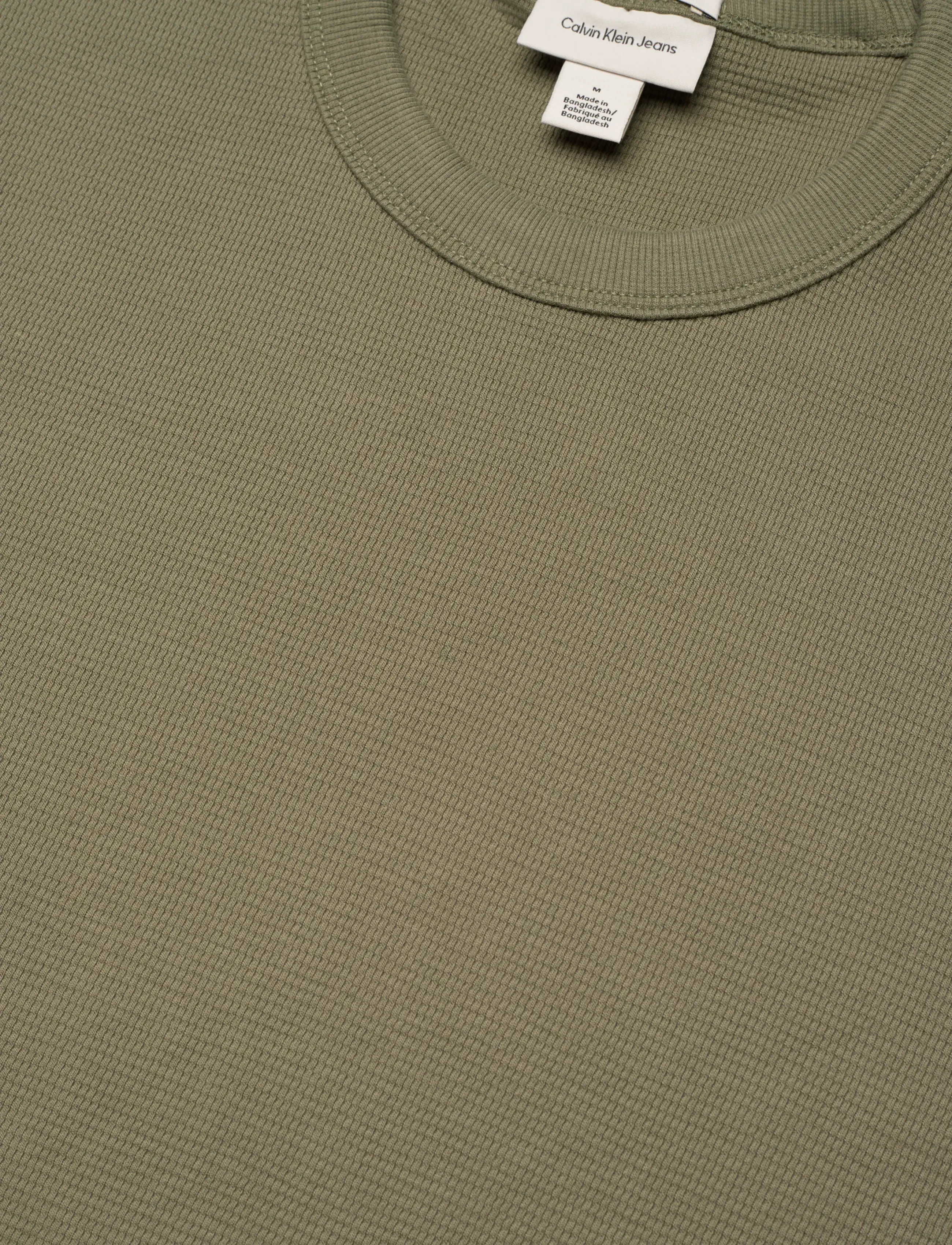 Calvin Klein Jeans - SS BADGE WAFFLE TEE - kurzärmelig - deep lichen green - 5