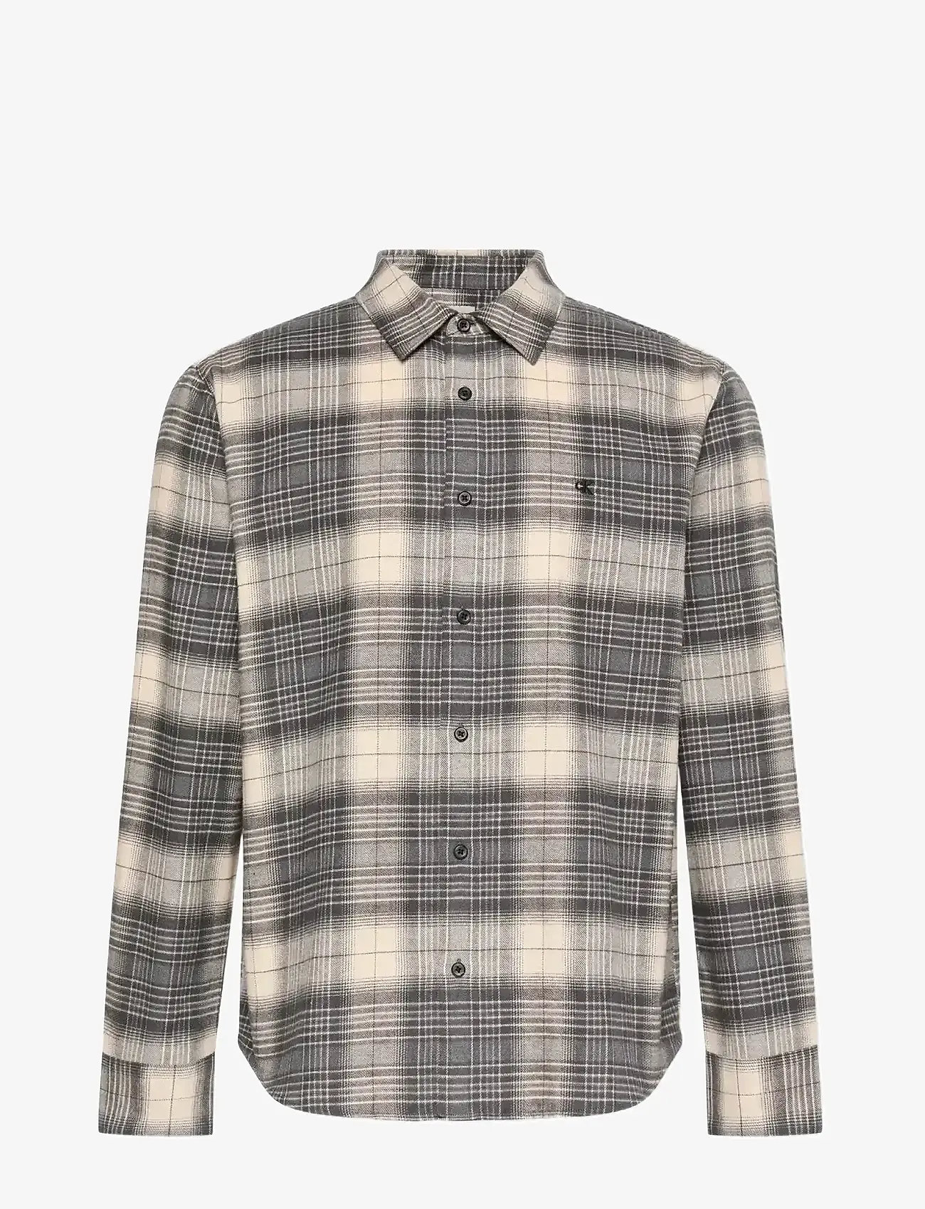 Calvin Klein Jeans - LS BRUSHED PLAID EASY SHIRT - flanellskjortor - black - 1