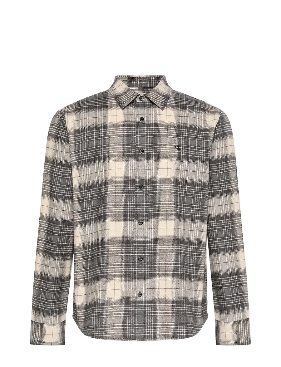 Calvin Klein Jeans - LS BRUSHED PLAID EASY SHIRT - flanell-hemden - black - 1