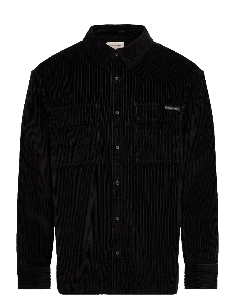 Calvin Klein Jeans - LS CORDUROY POCKET RELAXED SHIRT - cordhemden - black - 1