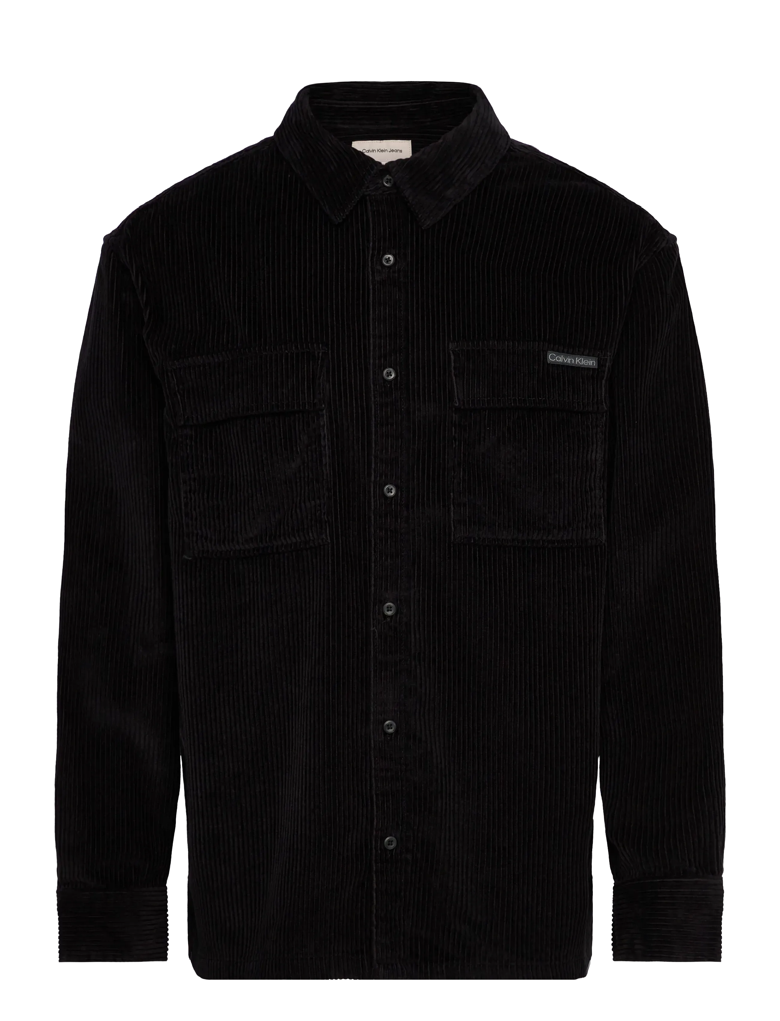 Calvin Klein Jeans LS CORDUROY POCKET RELAXED SHIRT - Skjorter - BLACK / black