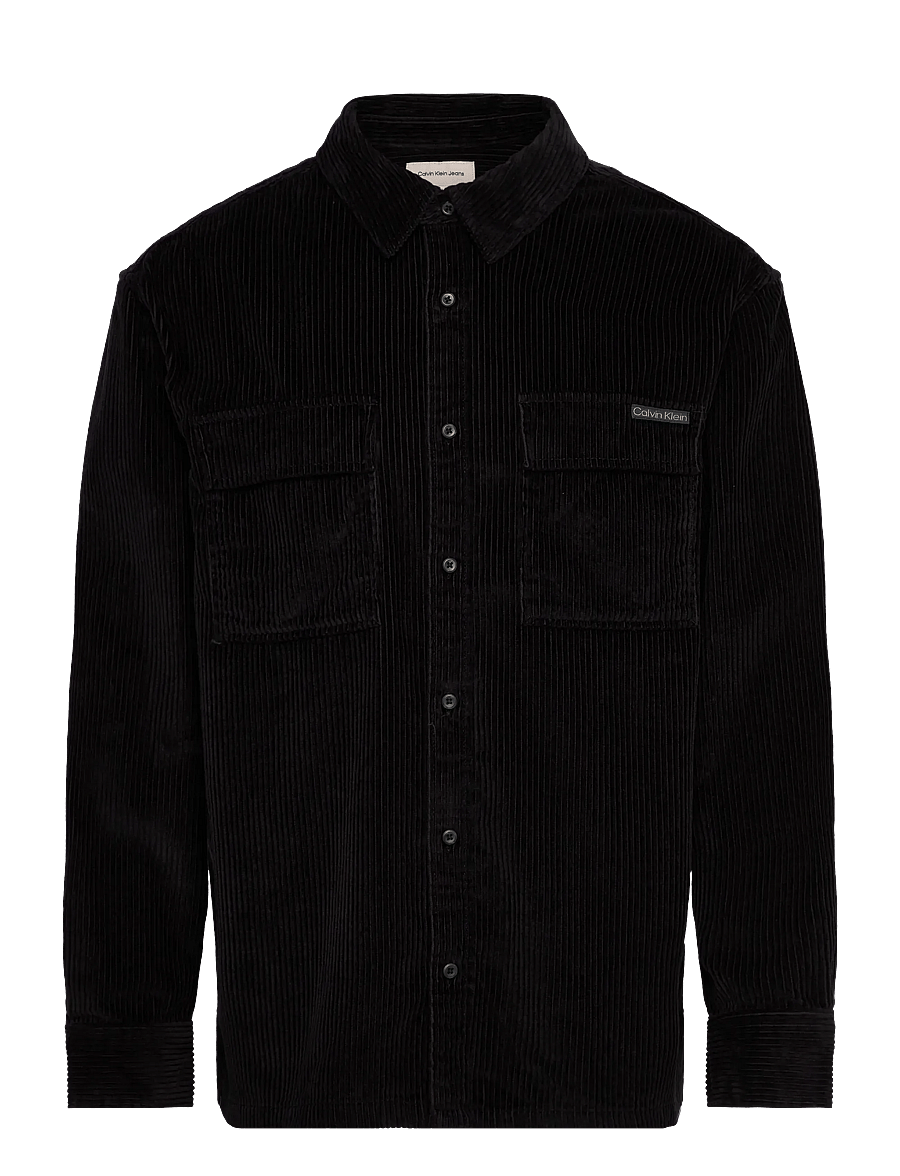 Calvin Klein Jeans - LS CORDUROY POCKET RELAXED SHIRT - chemises en velours côtelé - black - 1