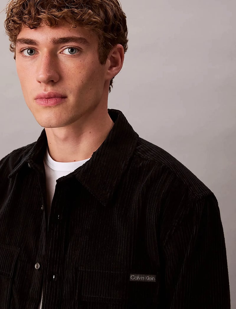 Calvin Klein Jeans - LS CORDUROY POCKET RELAXED SHIRT - cordhemden - black - 4