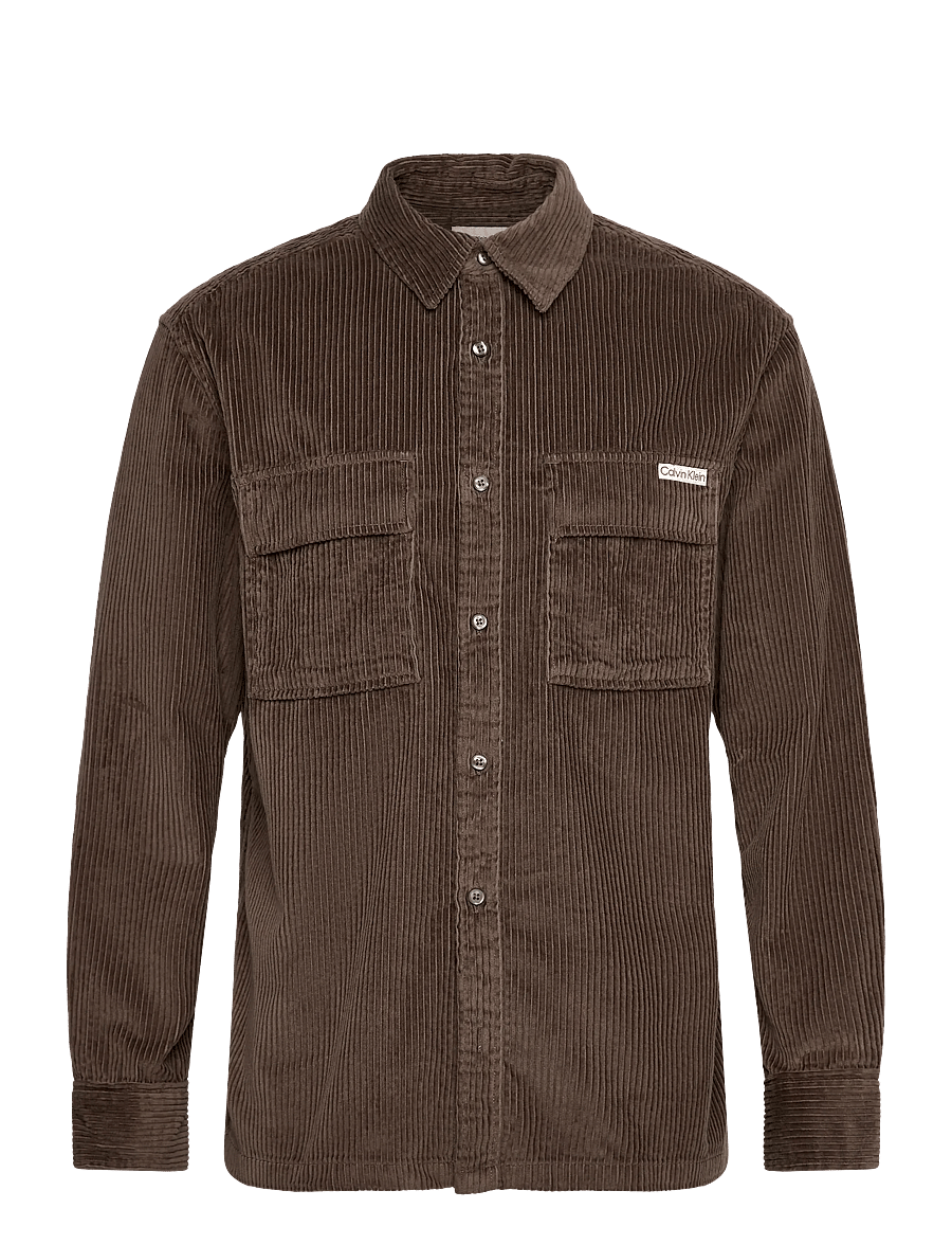 Calvin Klein Jeans - LS CORDUROY POCKET RELAXED SHIRT - corduroy shirts - morel - 1