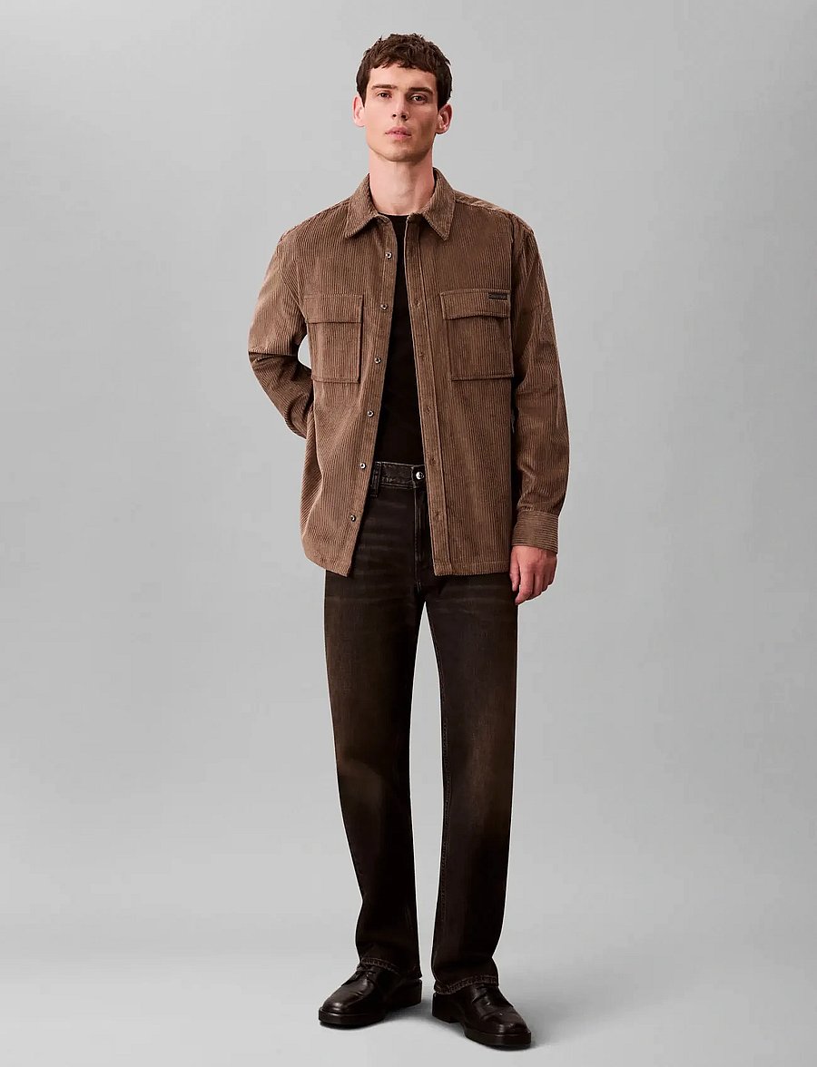 Calvin Klein Jeans - LS CORDUROY POCKET RELAXED SHIRT - corduroy shirts - morel - 3