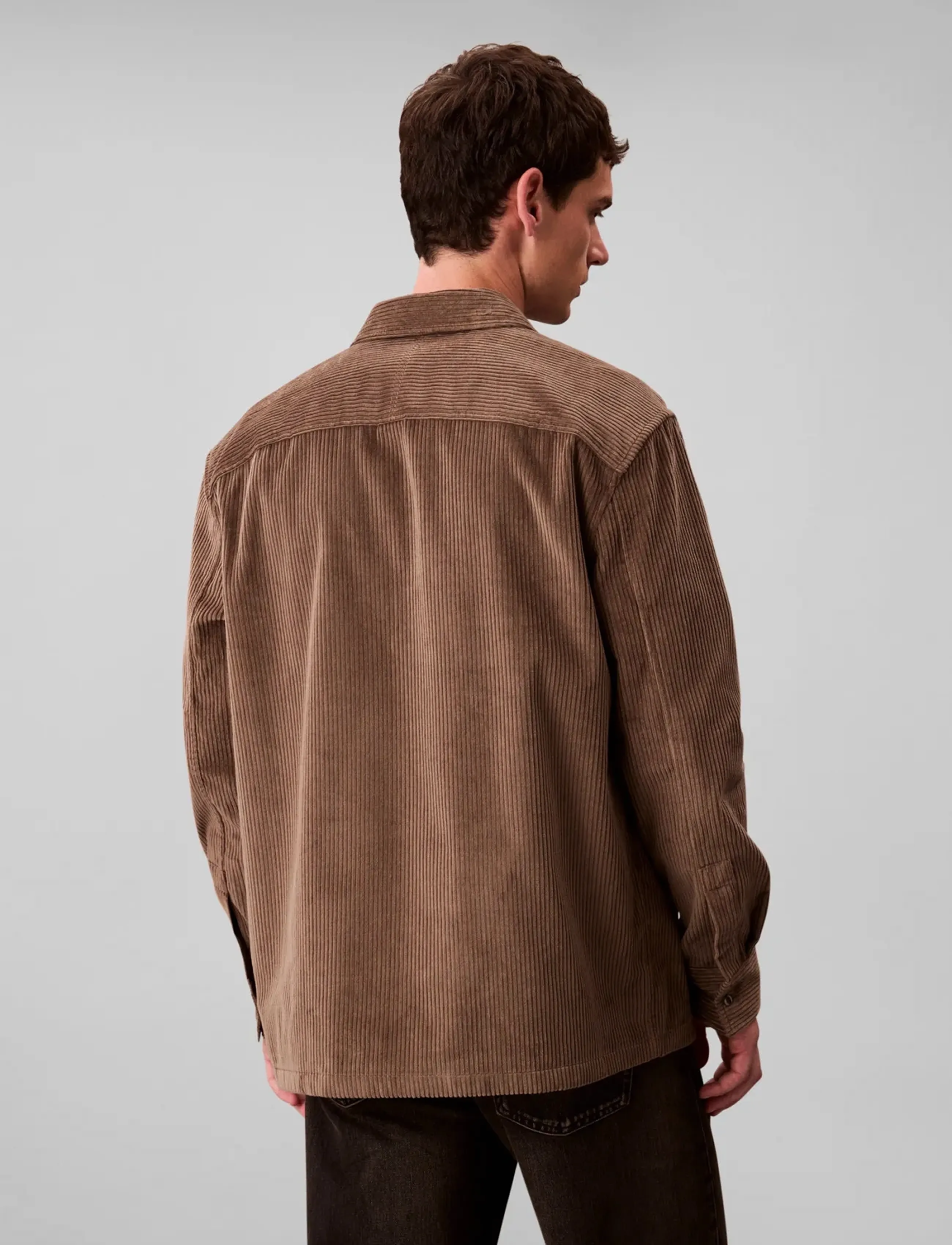 Calvin Klein Jeans - LS CORDUROY POCKET RELAXED SHIRT - cordhemden - morel - 4