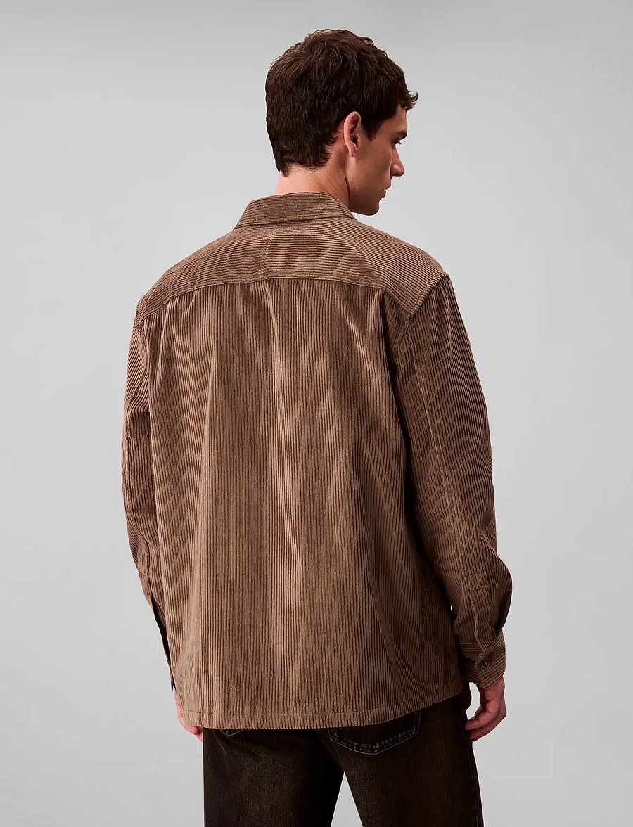 Calvin Klein Jeans - LS CORDUROY POCKET RELAXED SHIRT - corduroy shirts - morel - 4