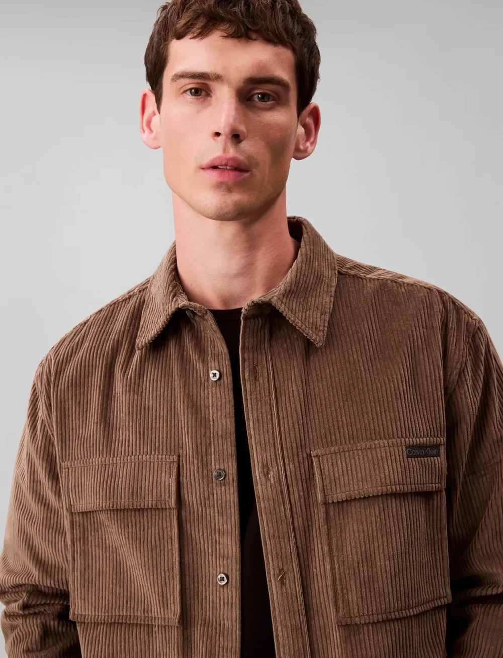 Calvin Klein Jeans - LS CORDUROY POCKET RELAXED SHIRT - cordhemden - morel - 5