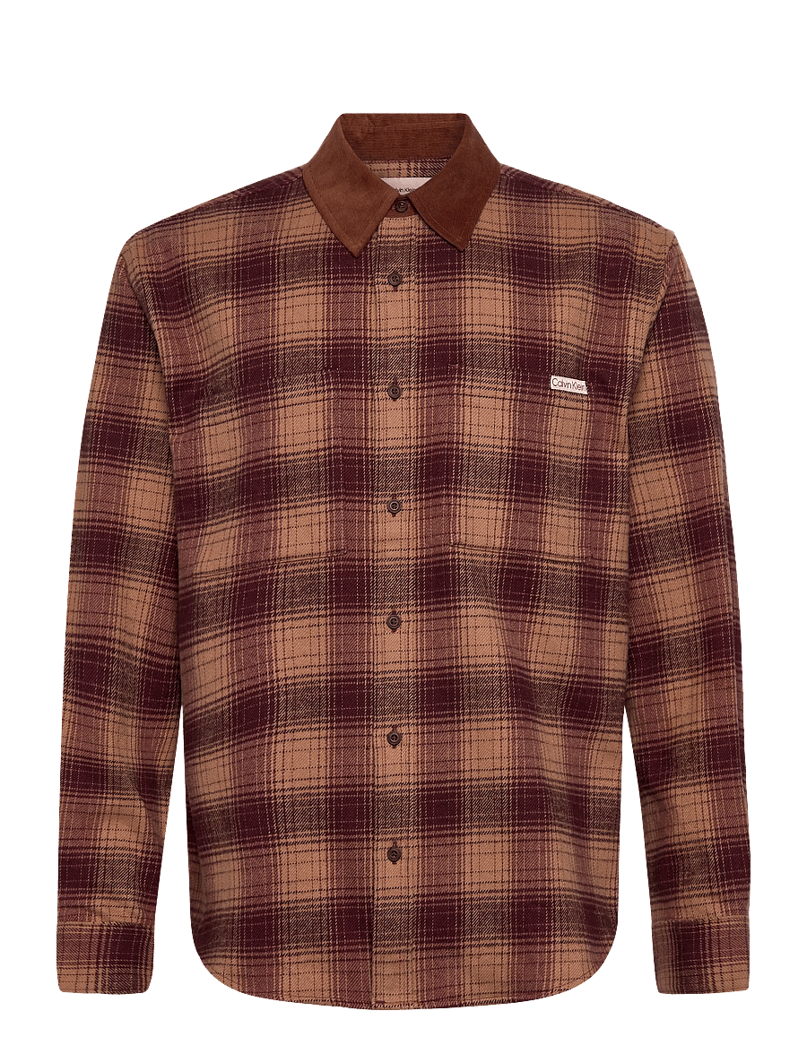 Calvin Klein Jeans - LS BRUSHED YD TWILL SHIRT JACKET - nach stil kaufen - toasted rye - 1